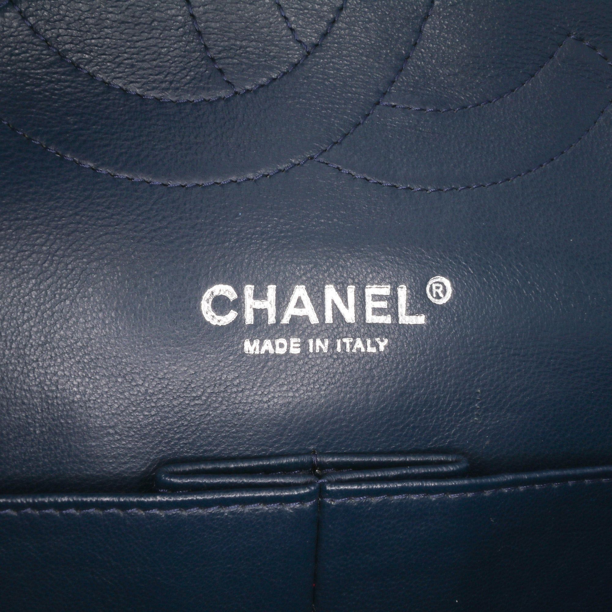 Chanel Chanel Jumbo Classic Caviar Double Flap Blue Size ONE SIZE - 7 Thumbnail
