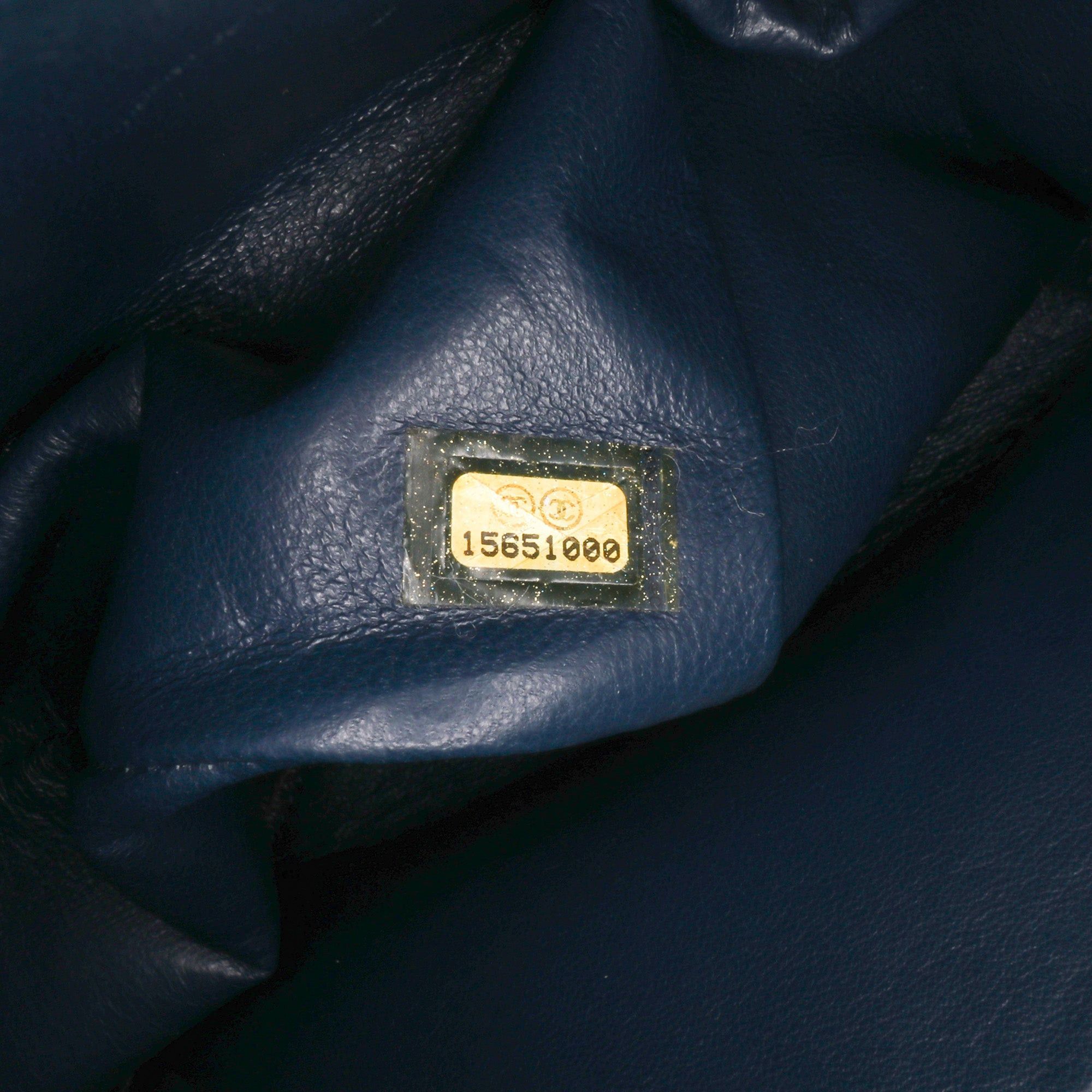 Chanel Chanel Jumbo Classic Caviar Double Flap Blue Size ONE SIZE - 8 Thumbnail