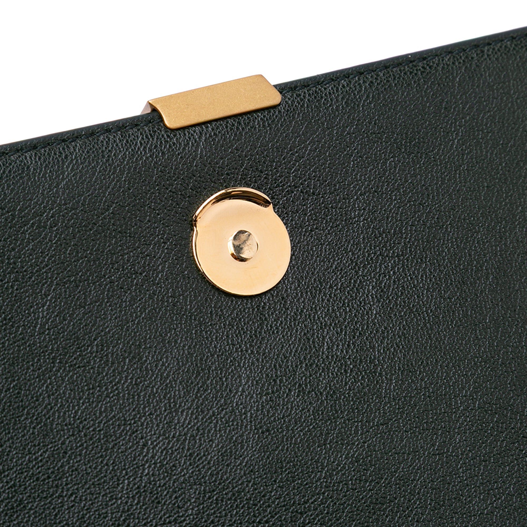 Saint Laurent Paris Saint Laurent Small Quilted Lambskin Becky Chain Shoulder Bag Green Size ONE SIZE - 9 Thumbnail