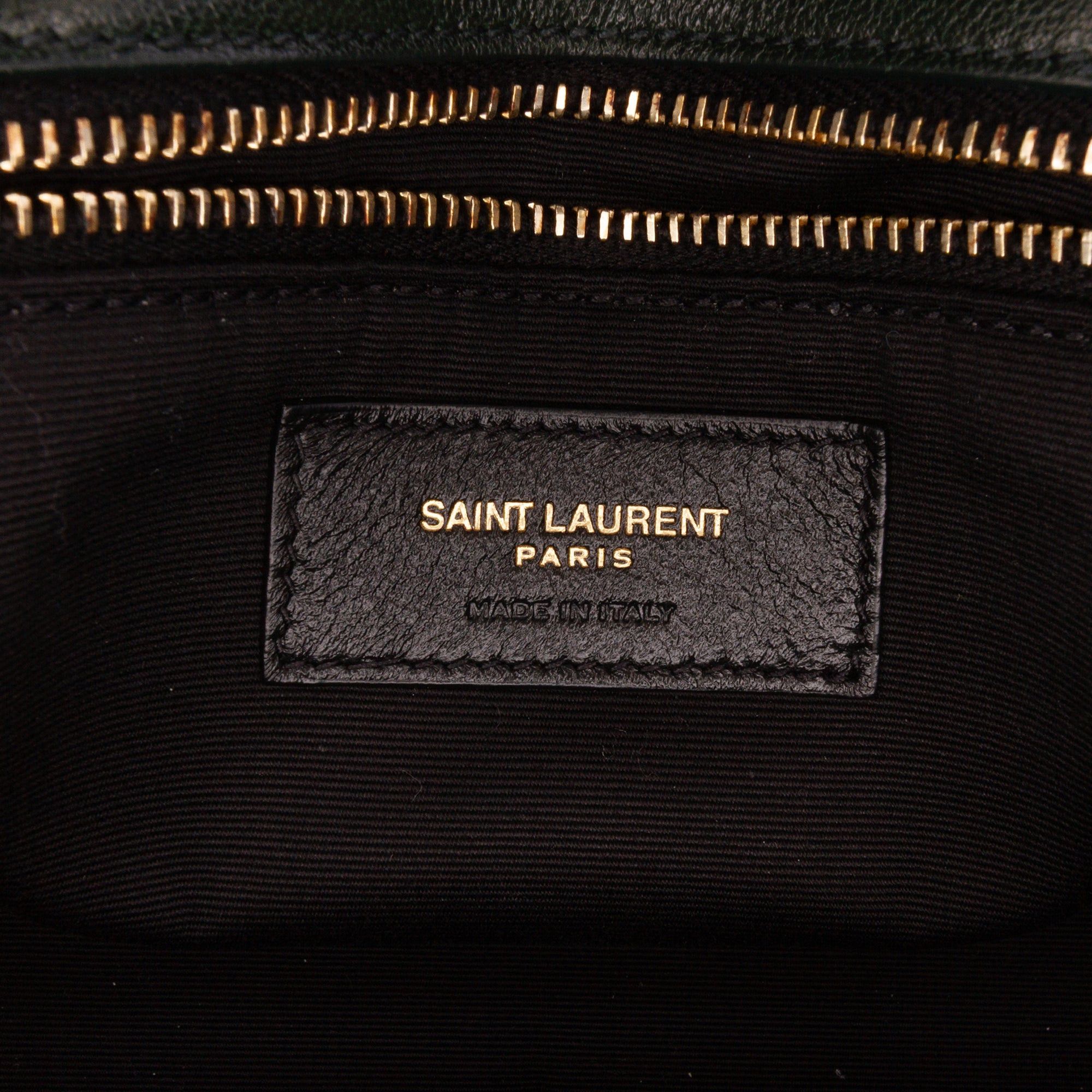 Saint Laurent Paris Saint Laurent Small Quilted Lambskin Becky Chain Shoulder Bag Green Size ONE SIZE - 7 Thumbnail