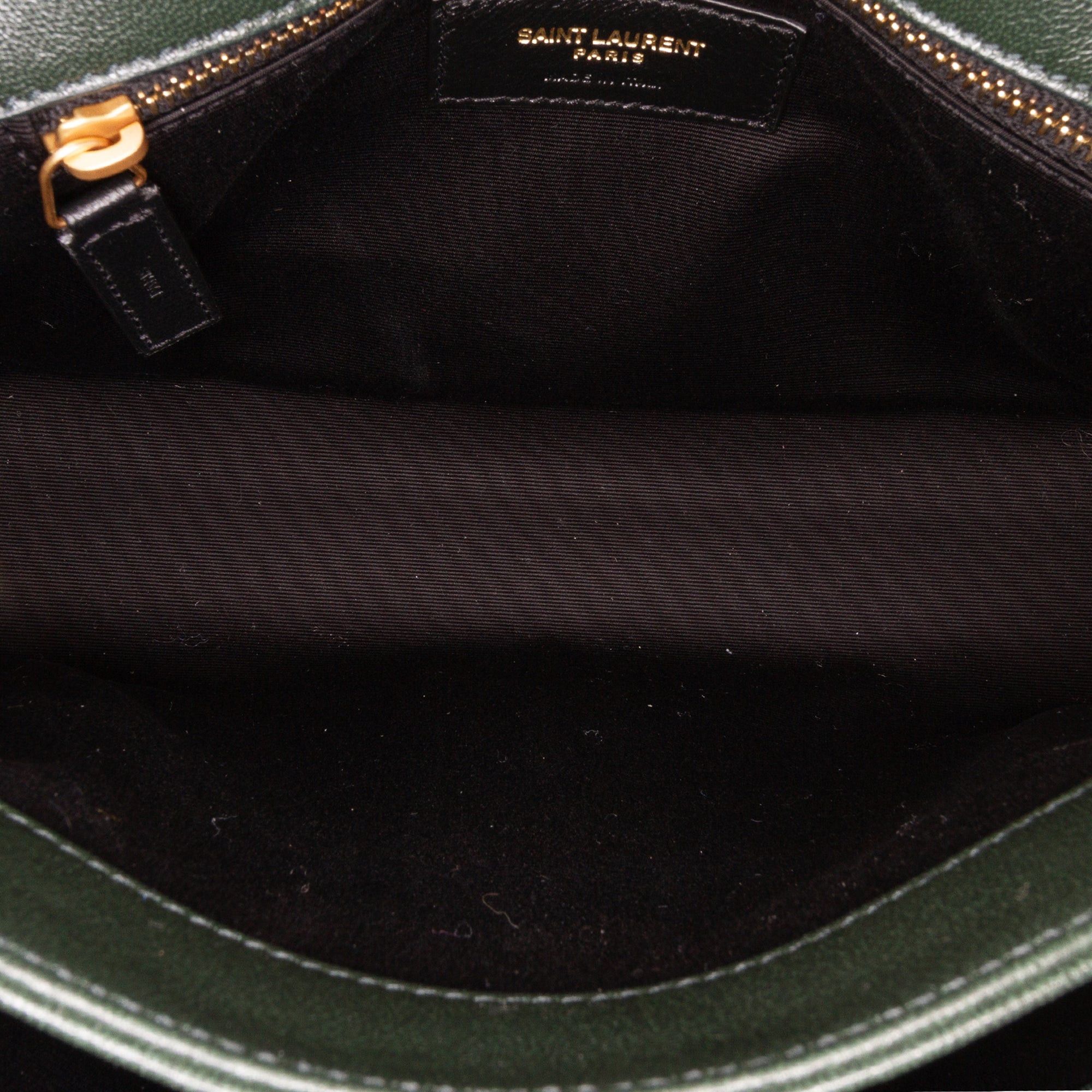 Saint Laurent Paris Saint Laurent Small Quilted Lambskin Becky Chain Shoulder Bag Green Size ONE SIZE - 6 Thumbnail