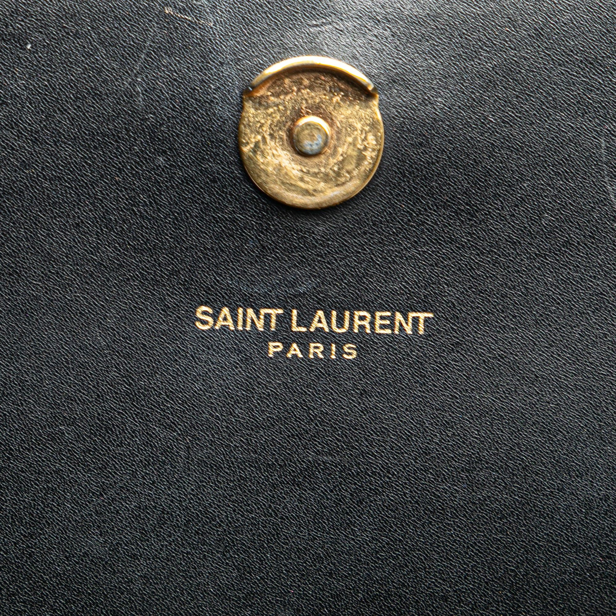 Saint Laurent Paris Saint Laurent Medium Smooth Calfskin Classic Monogram Kate Tassel Crossbody Black Size ONE SIZE - 7 Thumbnail