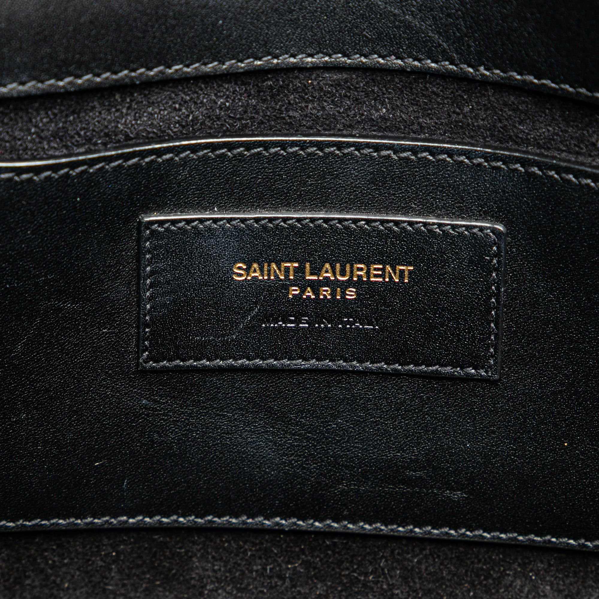 Saint Laurent Paris Saint Laurent Medium Smooth Calfskin Classic Monogram Kate Tassel Crossbody Black Size ONE SIZE - 5 Thumbnail