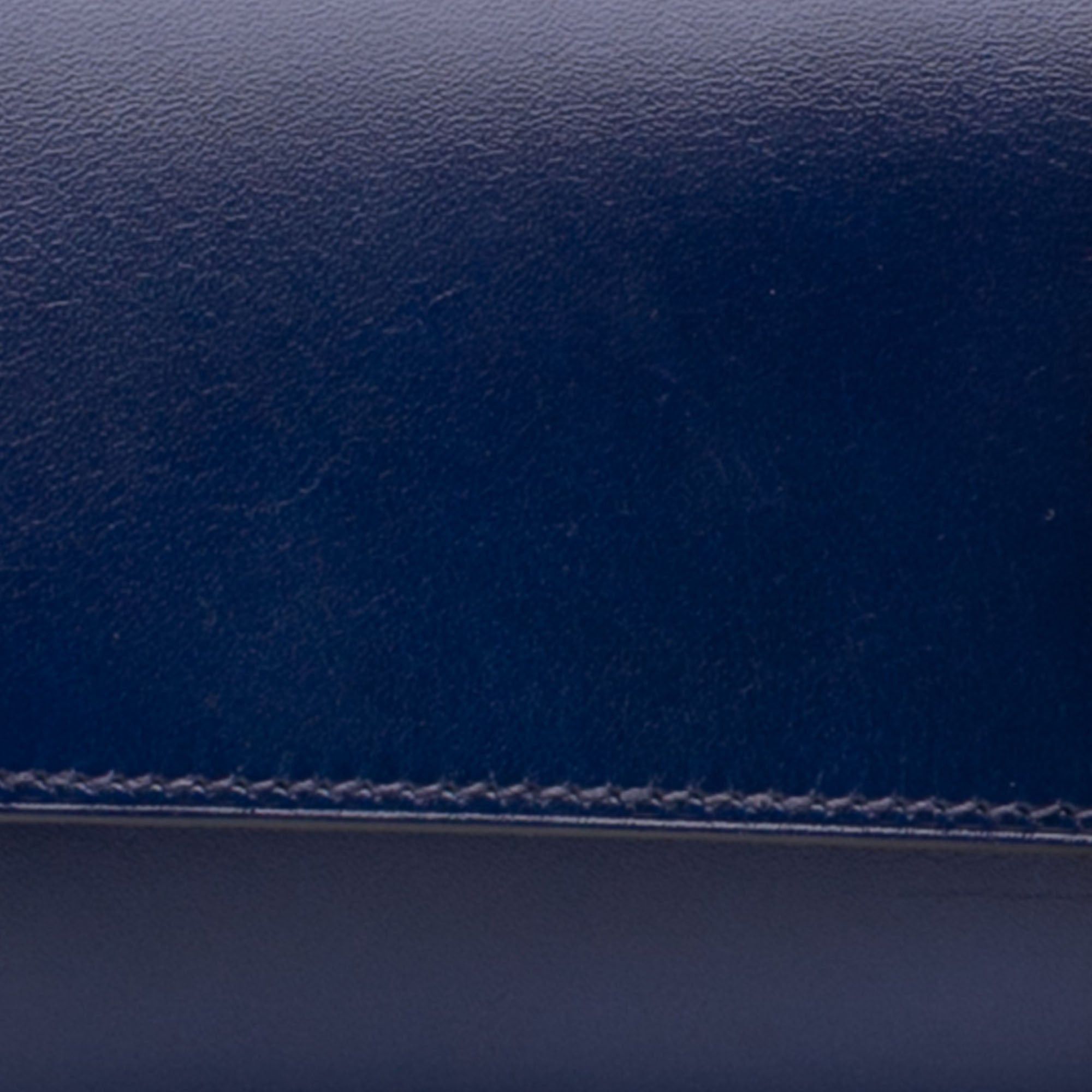 Hermes Hermès Tadelakt Medor Clutch 23 Blue Size ONE SIZE - 8 Thumbnail
