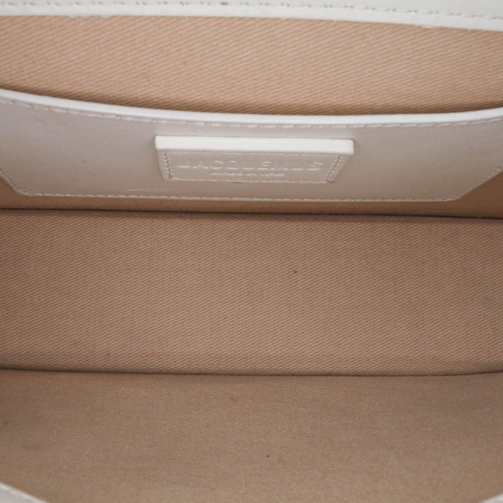 Jacquemus Jacquemus Calfskin Le Bambino Long White Size ONE SIZE - 4 Thumbnail
