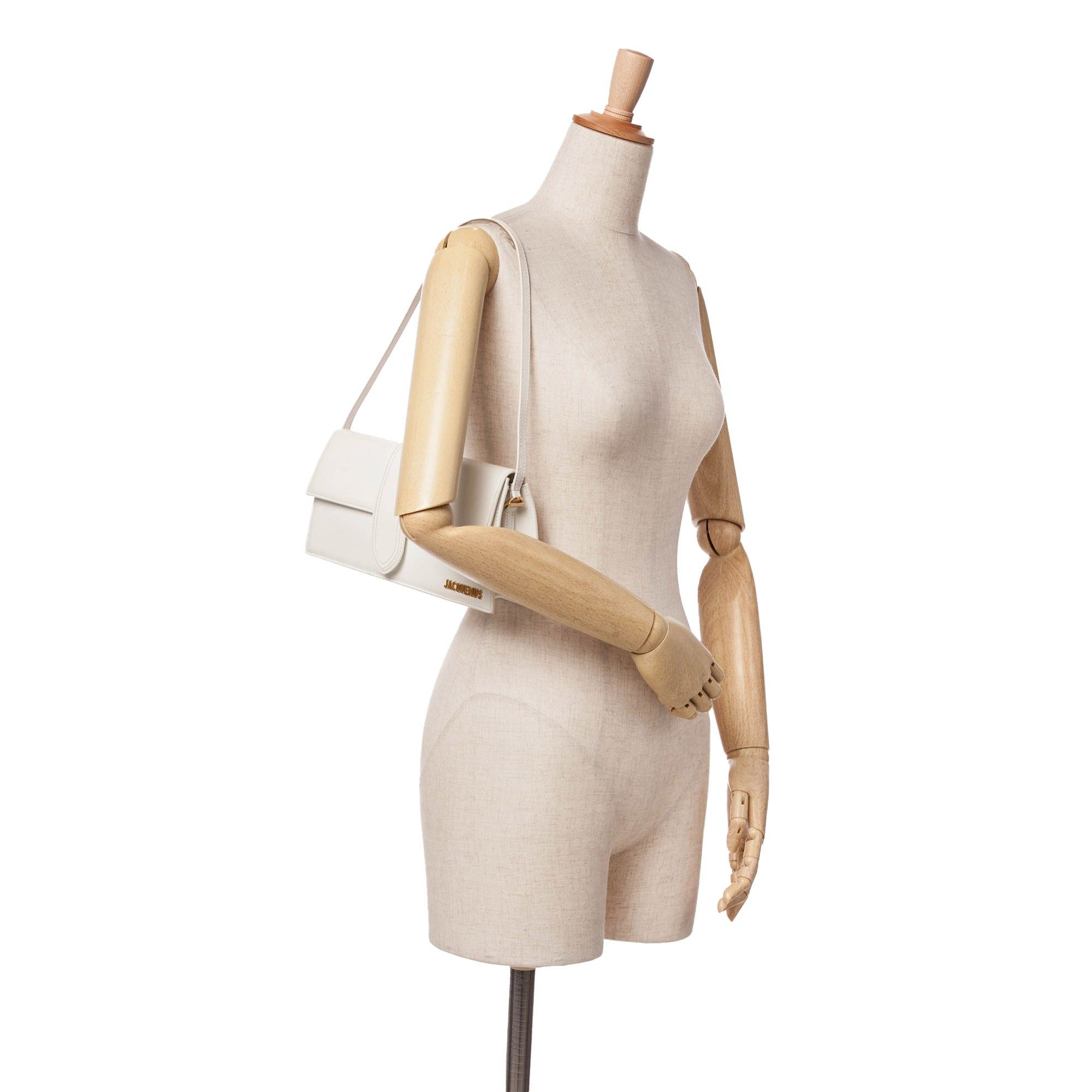 Jacquemus Jacquemus Calfskin Le Bambino Long White Size ONE SIZE - 10 Thumbnail