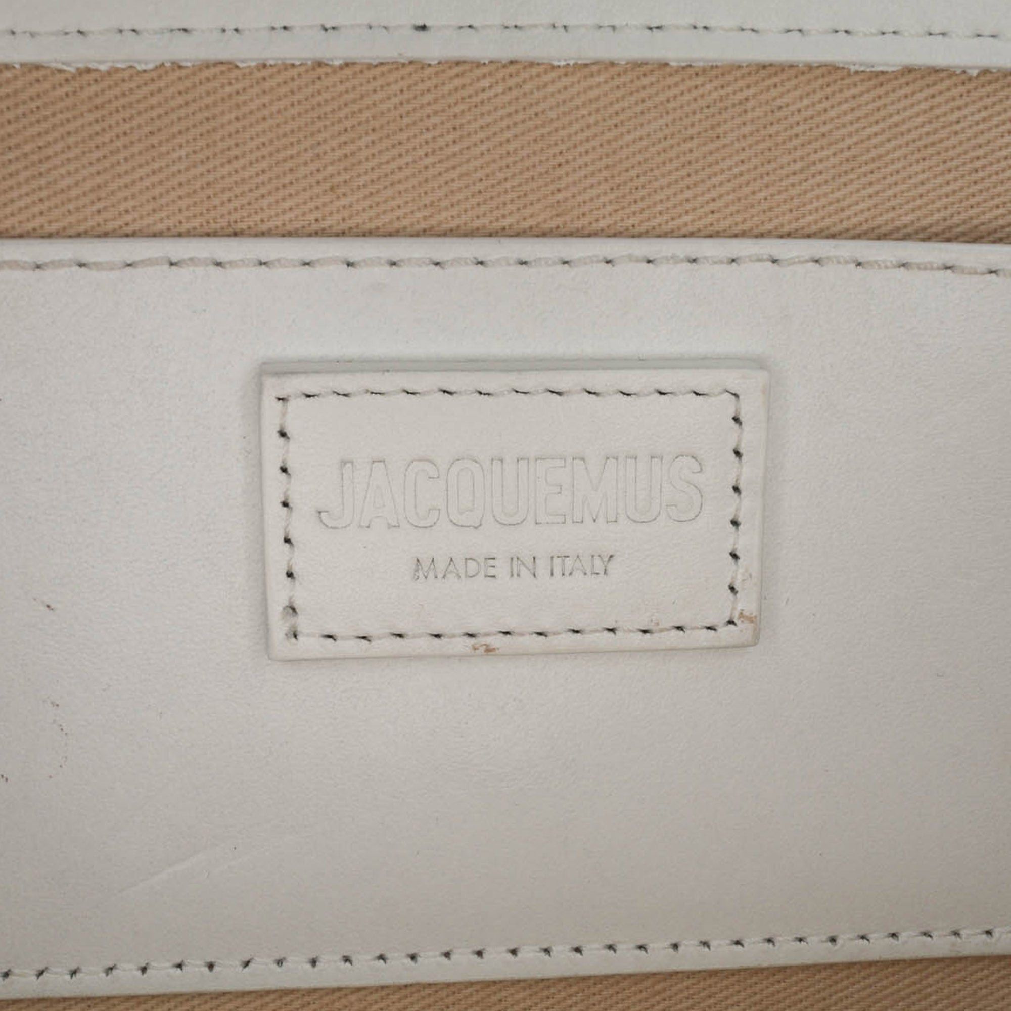 Jacquemus Jacquemus Calfskin Le Bambino Long White Size ONE SIZE - 5 Thumbnail