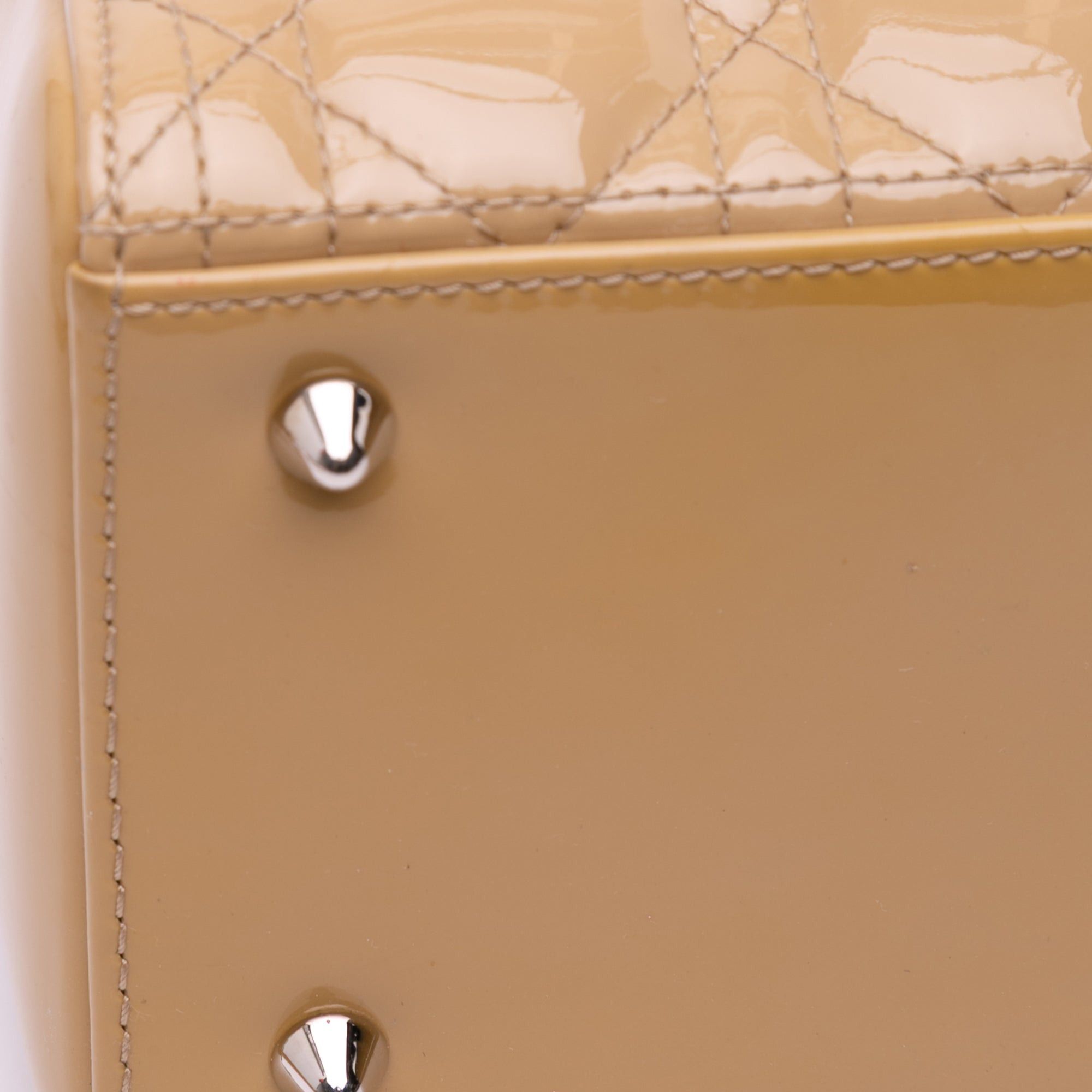 Dior Dior Medium Patent Cannage Lady Dior Brown Size ONE SIZE - 8 Thumbnail