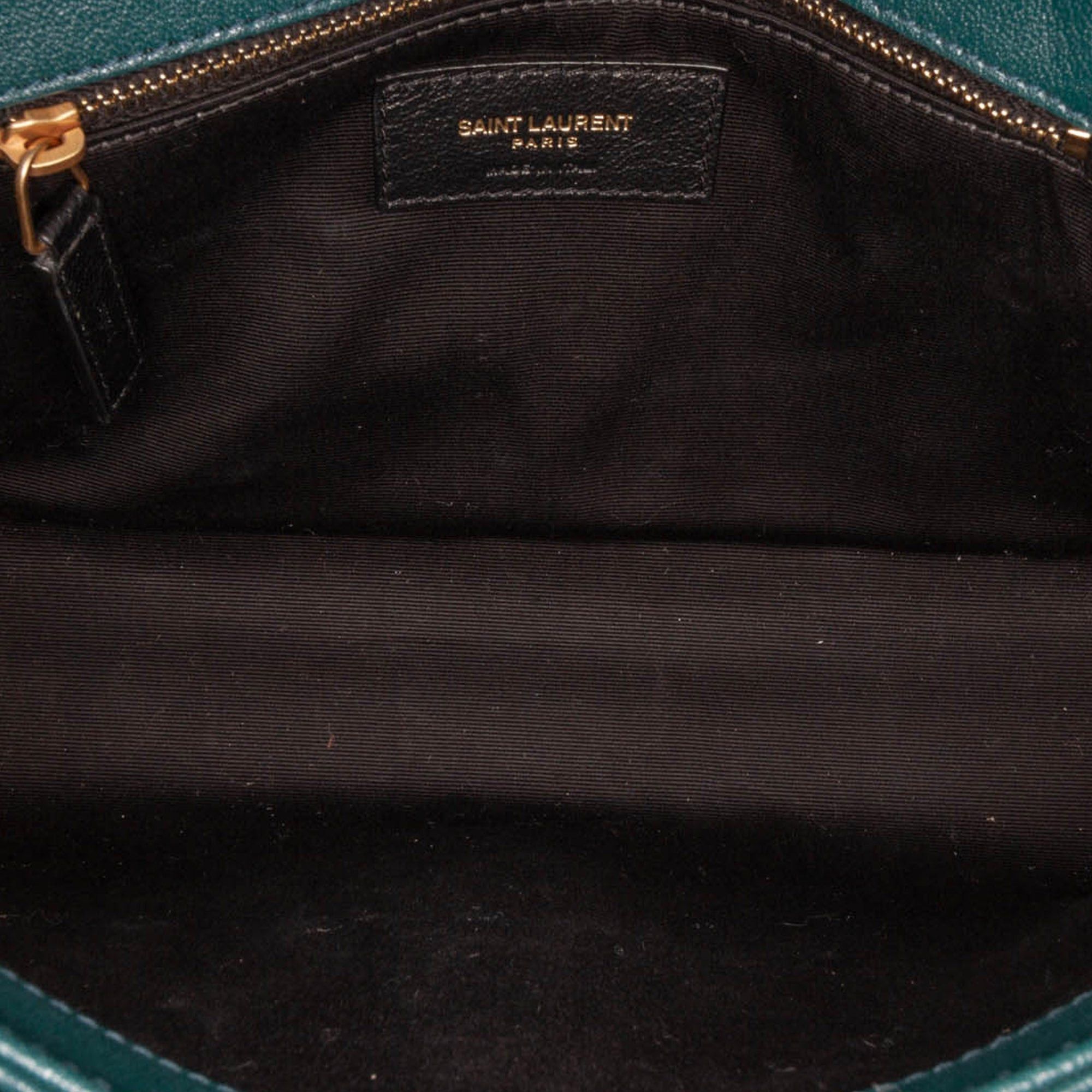 Saint Laurent Paris Saint Laurent Small Quilted Lambskin Becky Chain Shoulder Bag Green Size ONE SIZE - 4 Thumbnail