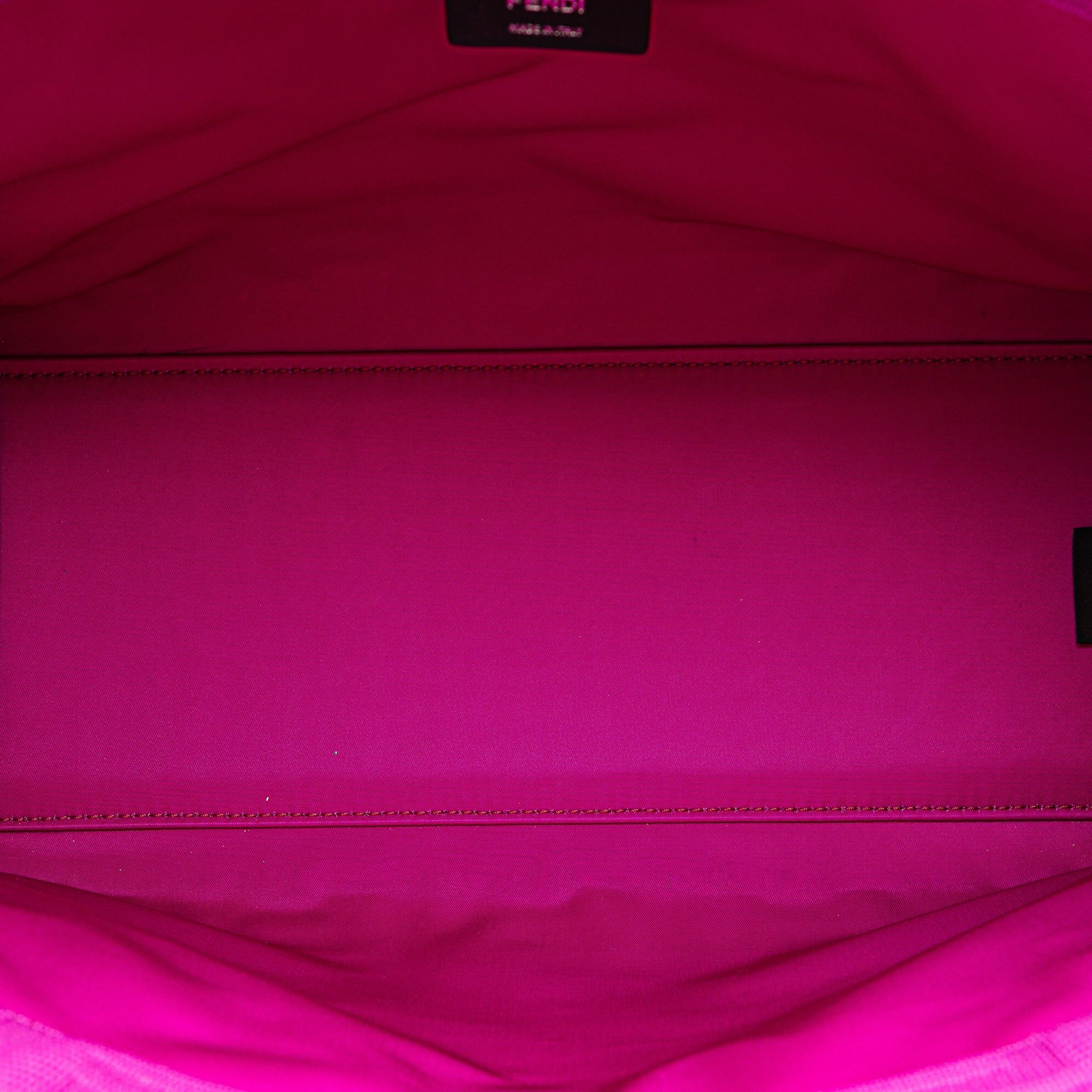 Fendi Fendi Medium Zucca Canvas Sunshine Shopper Tote Purple Size ONE SIZE - 4 Thumbnail