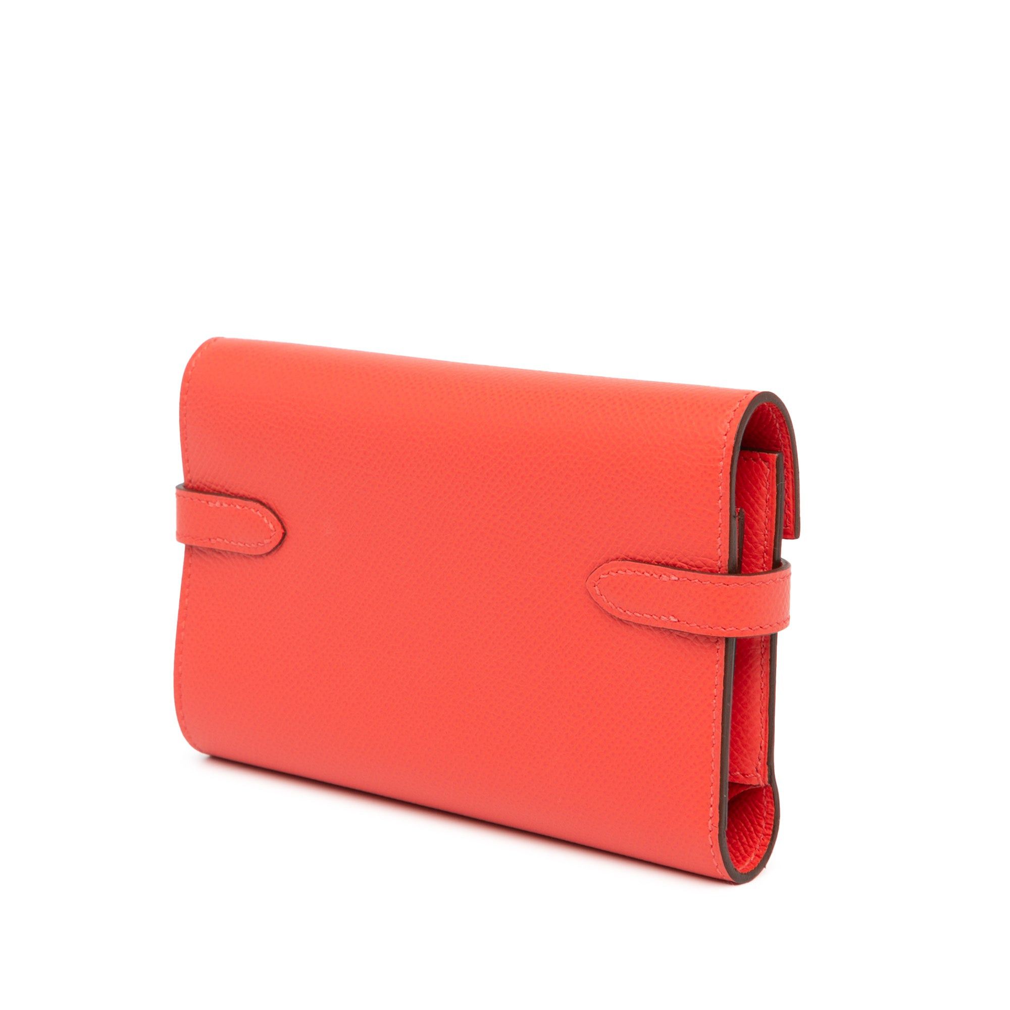 Hermes Hermès Medium Epsom Kelly Depliant Wallet Red Size ONE SIZE - 2 Thumbnail