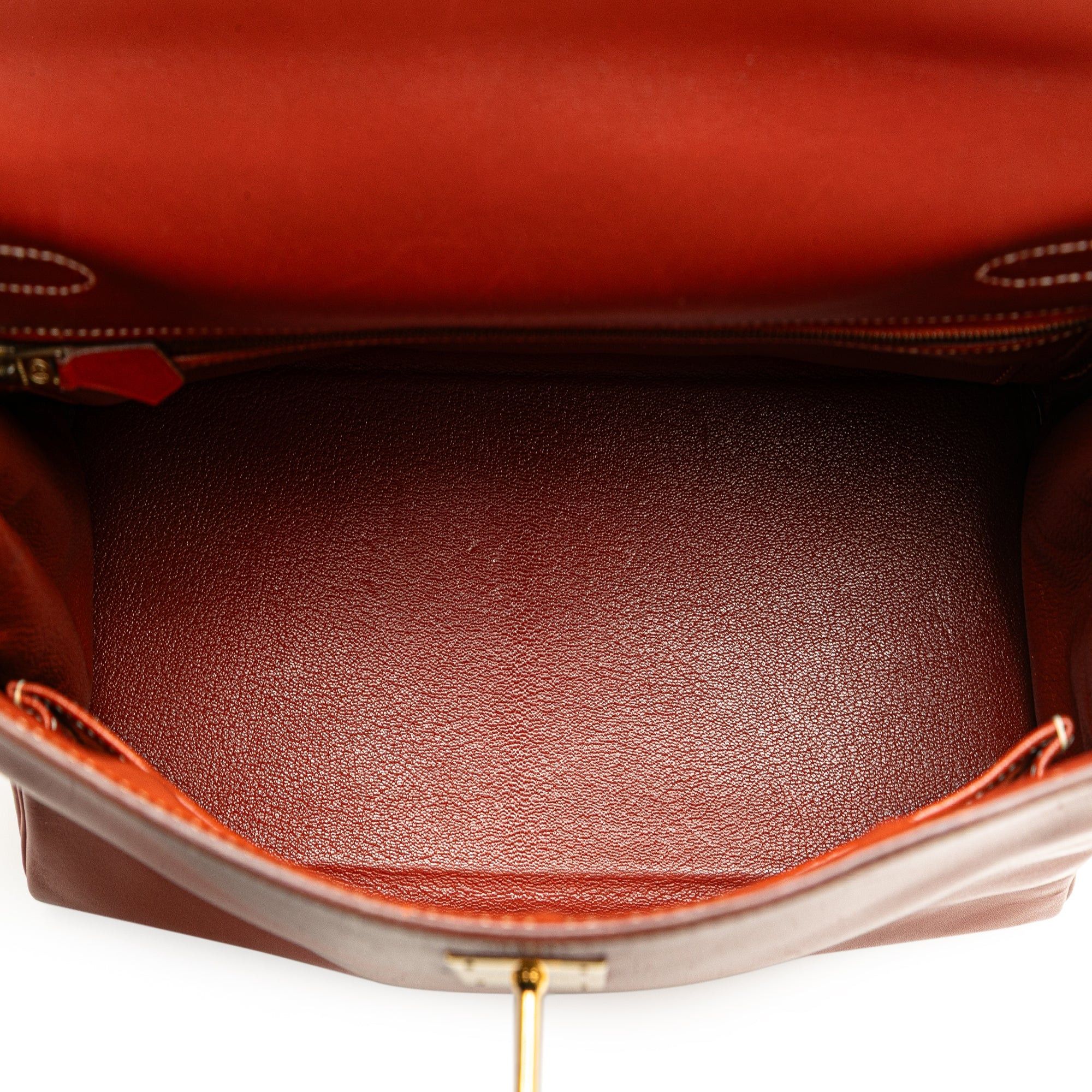 Hermes Hermès Box Calf Kelly Retourne 32 Red Size ONE SIZE - 4 Thumbnail