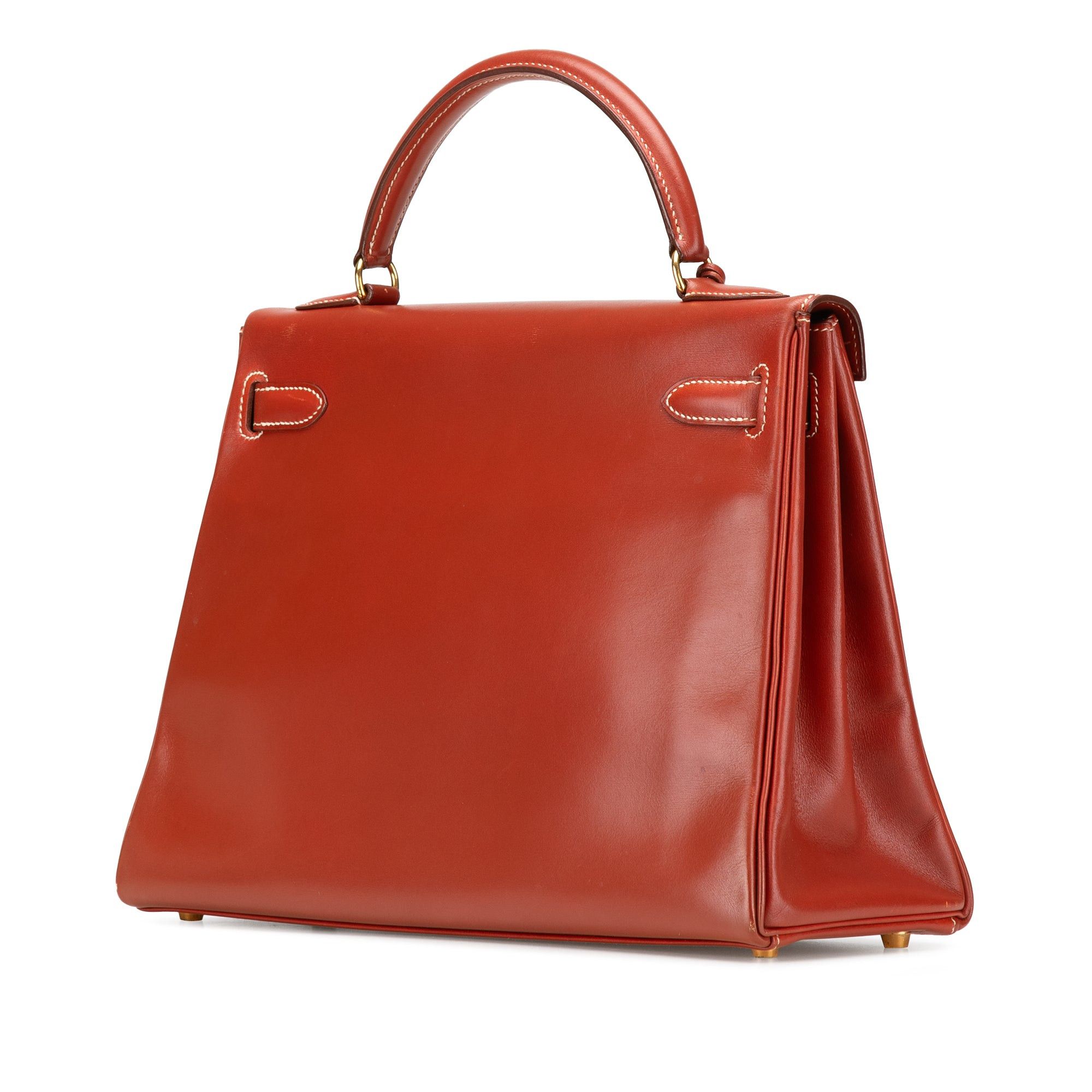Hermes Hermès Box Calf Kelly Retourne 32 Red Size ONE SIZE - 2 Thumbnail