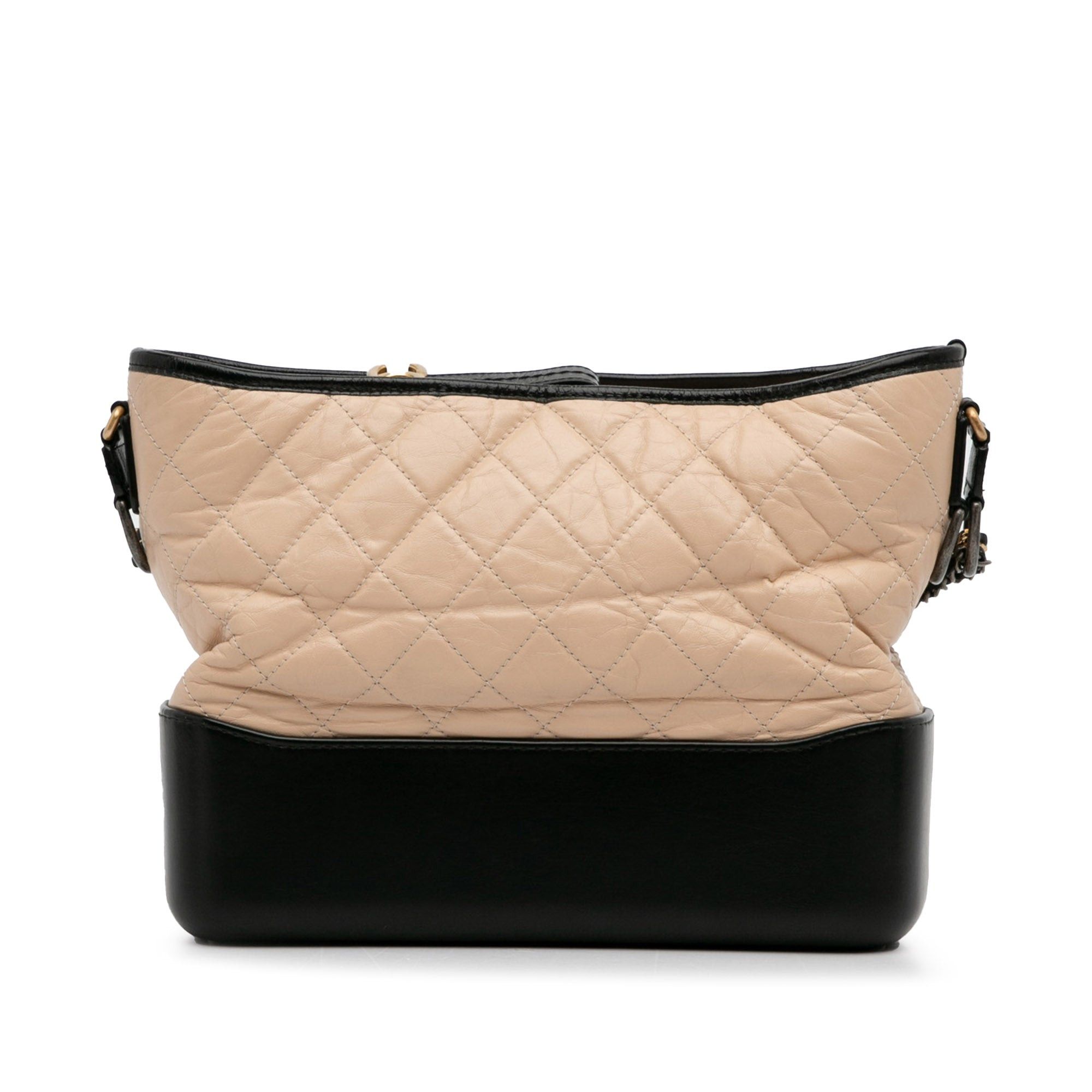 Chanel Chanel Medium Bicolor Lambskin Gabrielle Crossbody Brown Size ONE SIZE - 4 Thumbnail