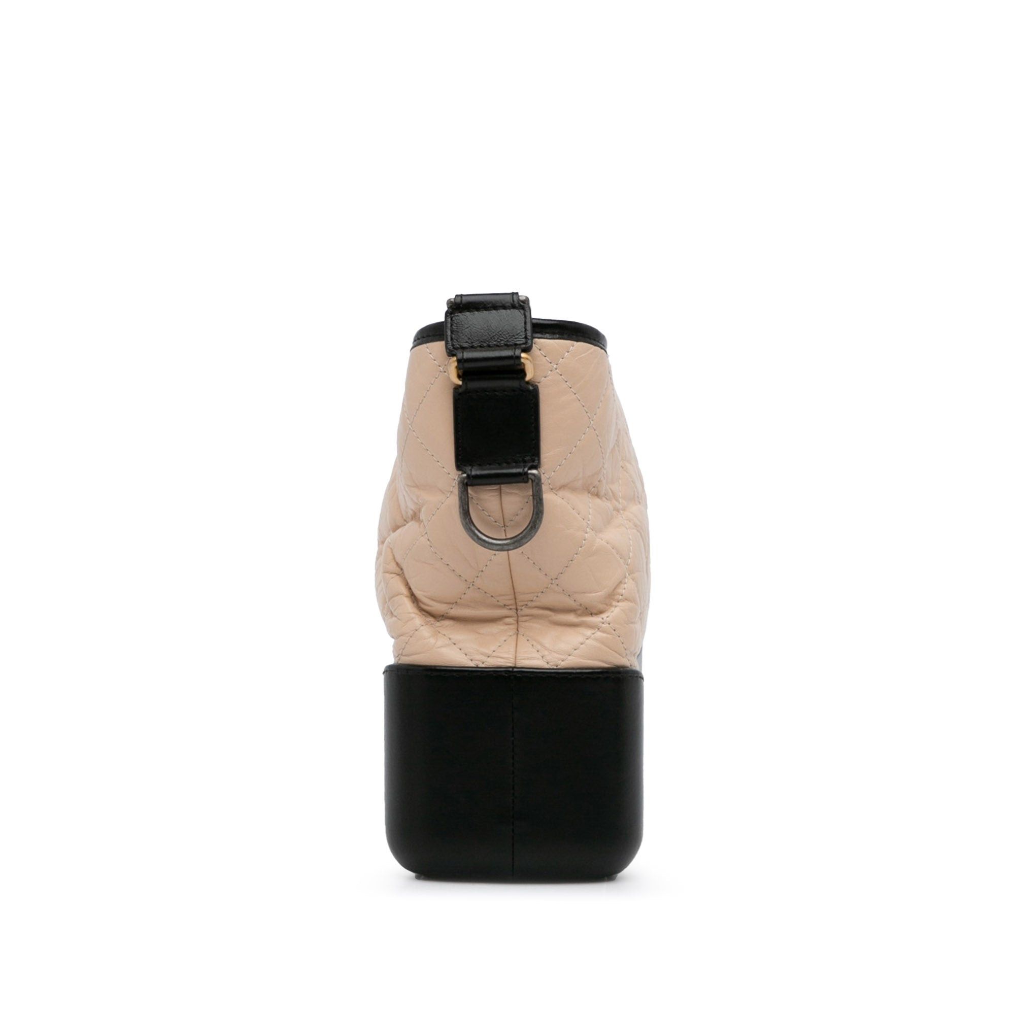 Chanel Chanel Medium Bicolor Lambskin Gabrielle Crossbody Brown Size ONE SIZE - 3 Thumbnail