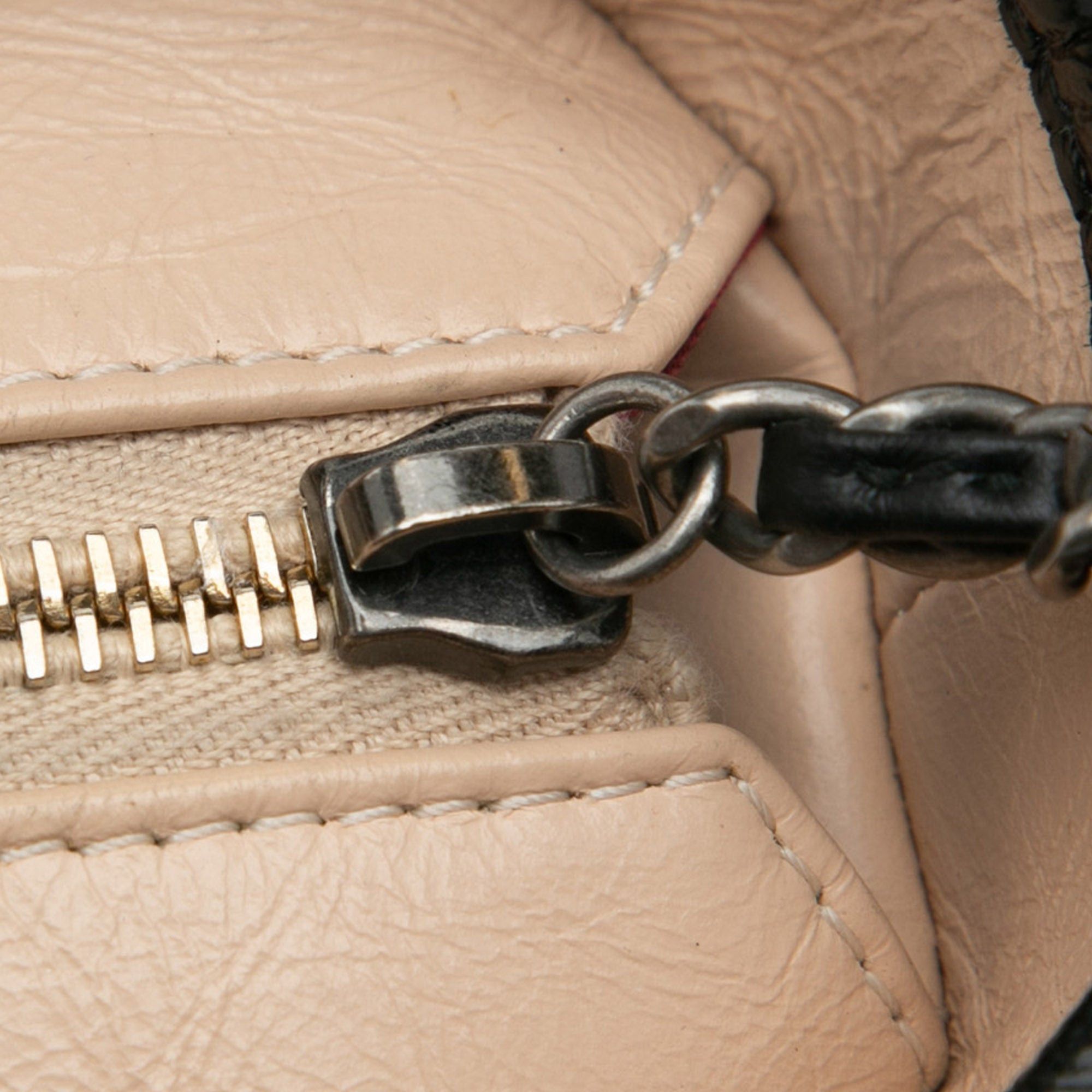 Chanel Chanel Medium Bicolor Lambskin Gabrielle Crossbody Brown Size ONE SIZE - 9 Thumbnail