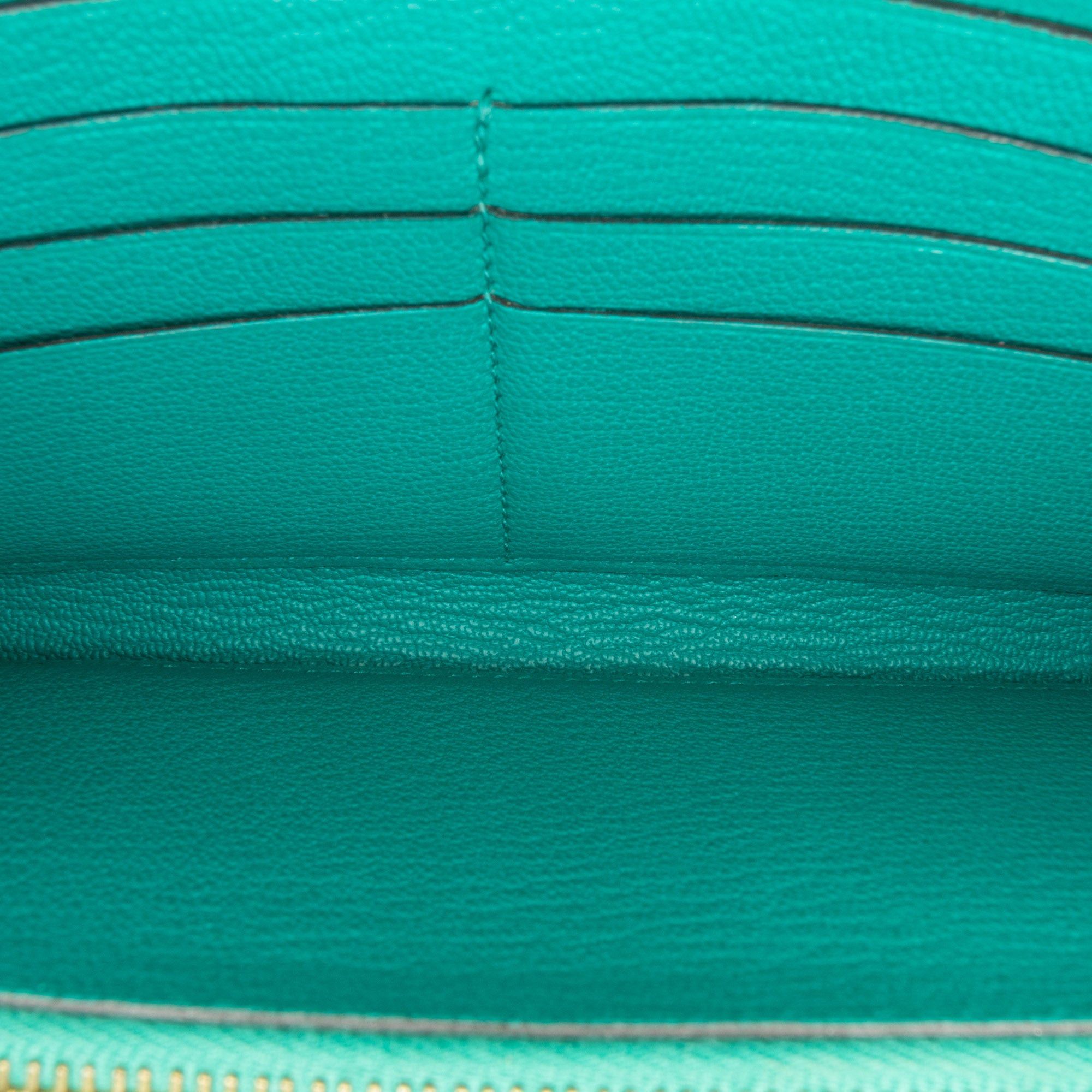 Hermes Hermès Chevre Mysore Kelly Long Wallet Blue Size ONE SIZE - 5 Thumbnail