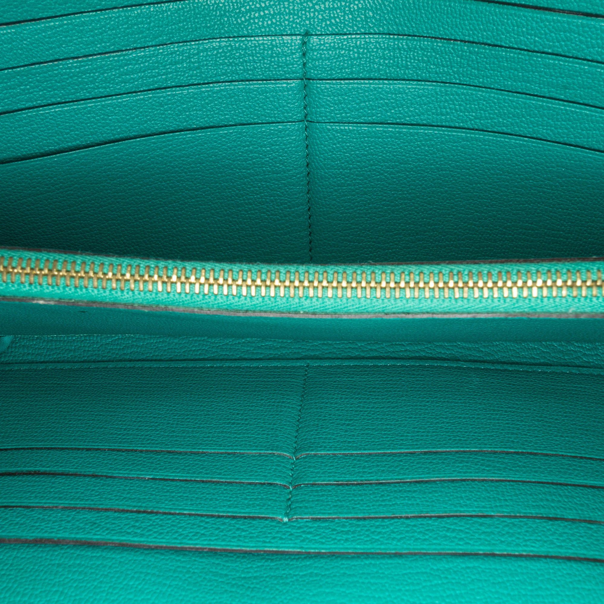 Hermes Hermès Chevre Mysore Kelly Long Wallet Blue Size ONE SIZE - 4 Thumbnail