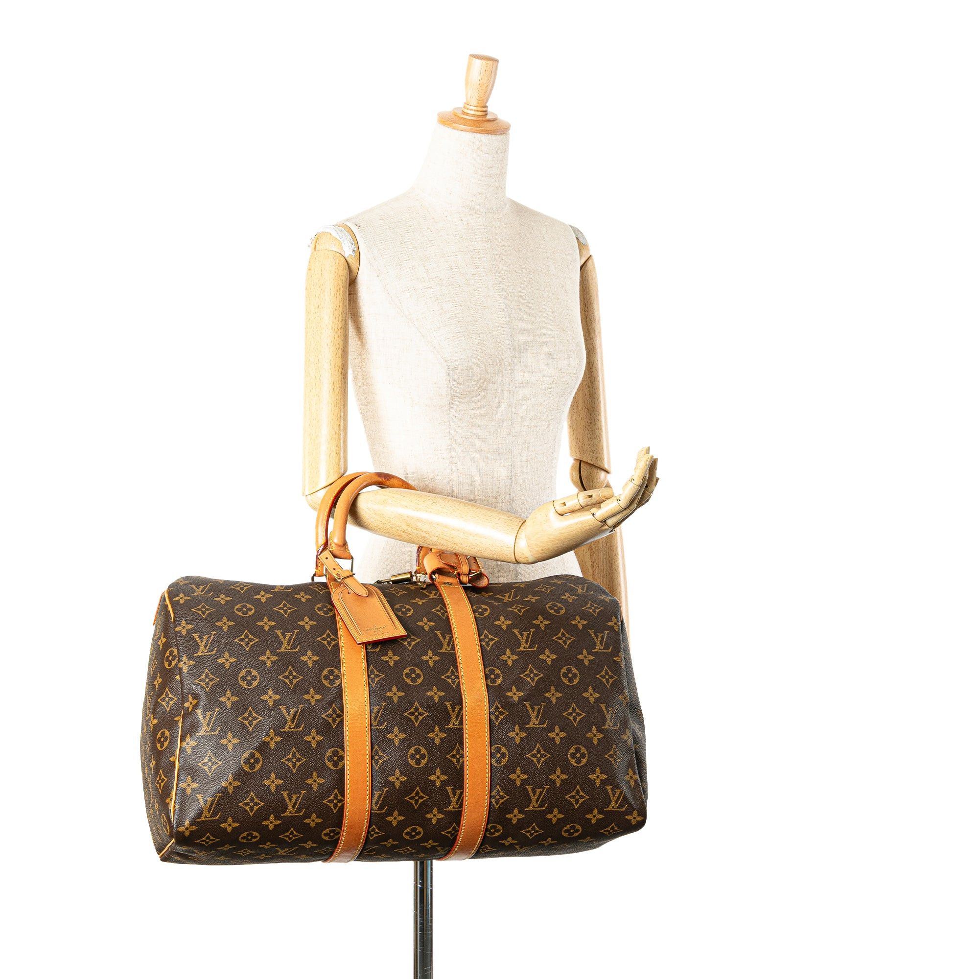 Louis Vuitton Louis Vuitton Monogram Keepall 45 Brown Size ONE SIZE - 11 Thumbnail