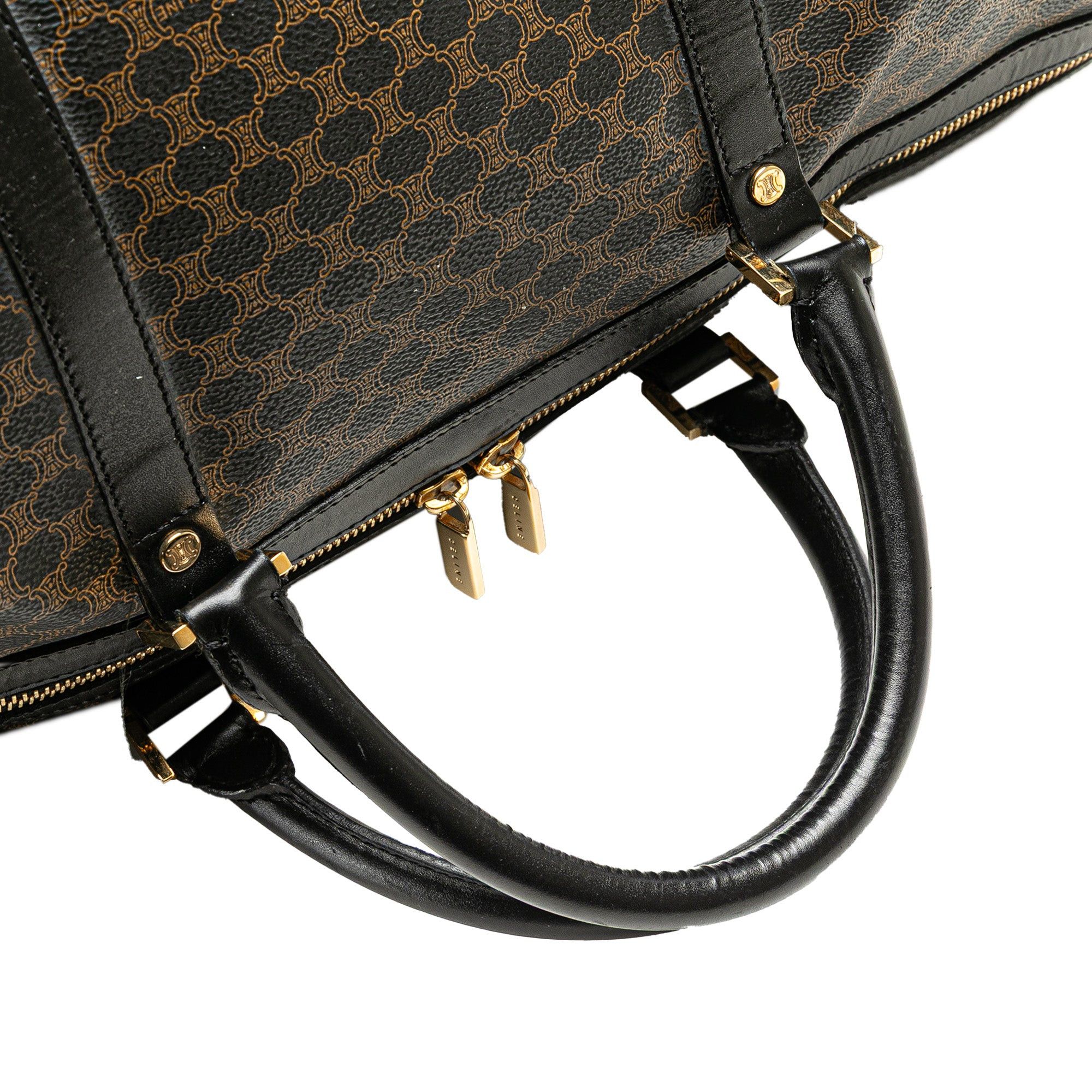 Celine Celine Macadam Coated Canvas Travel Bag Brown Size ONE SIZE - 13 Thumbnail