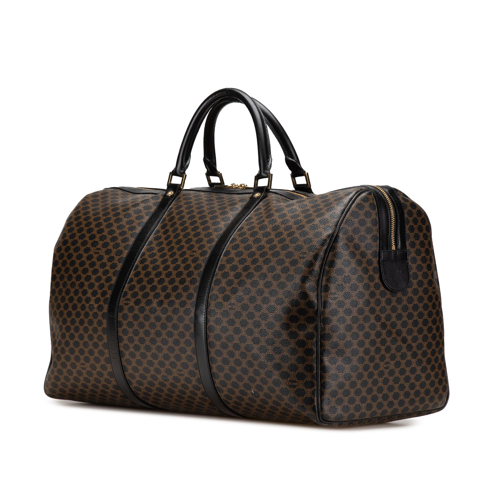 Celine Celine Macadam Coated Canvas Travel Bag Brown Size ONE SIZE - 2 Thumbnail