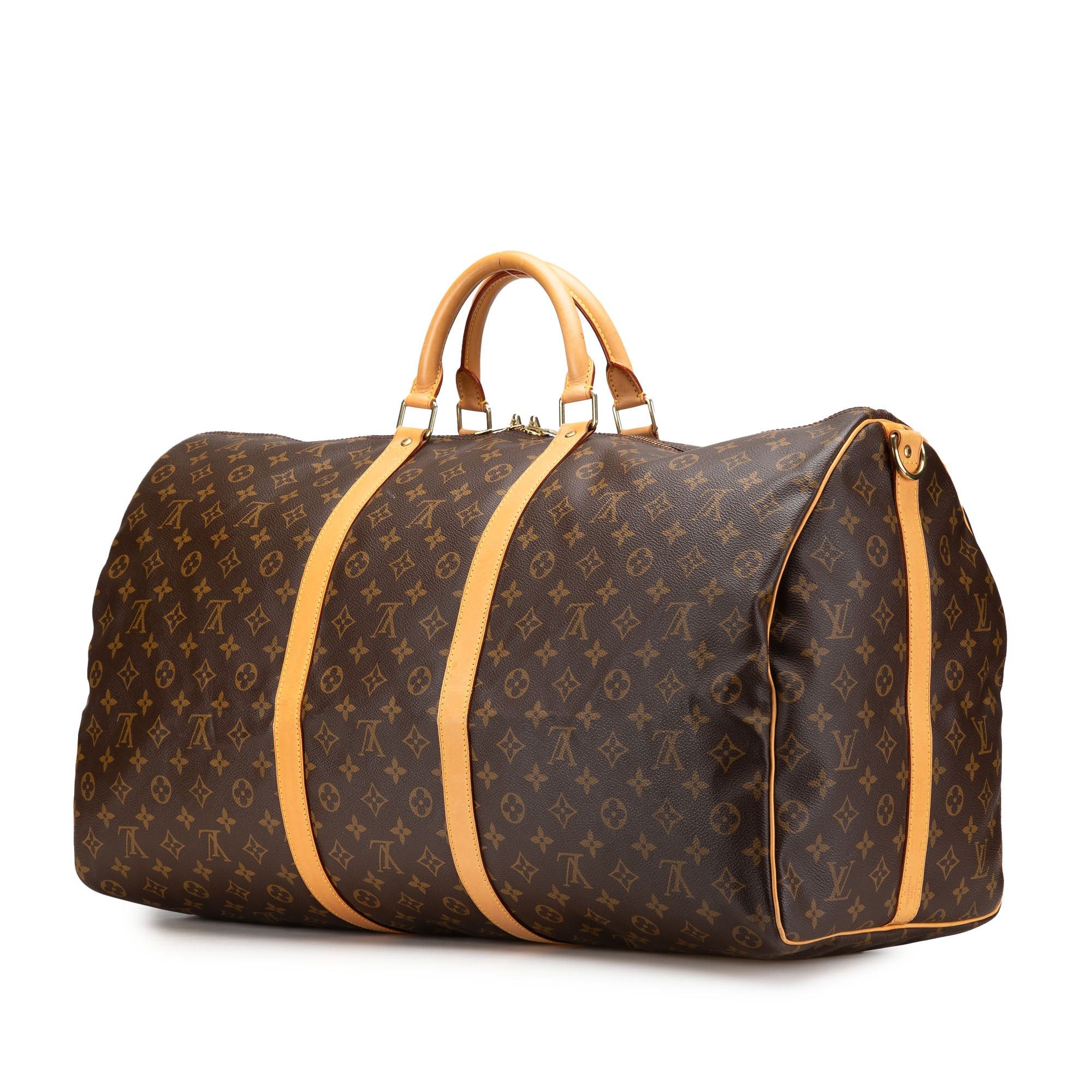 Louis Vuitton Louis Vuitton Monogram Keepall Bandouliere 60 Brown Size ONE SIZE - 2 Thumbnail