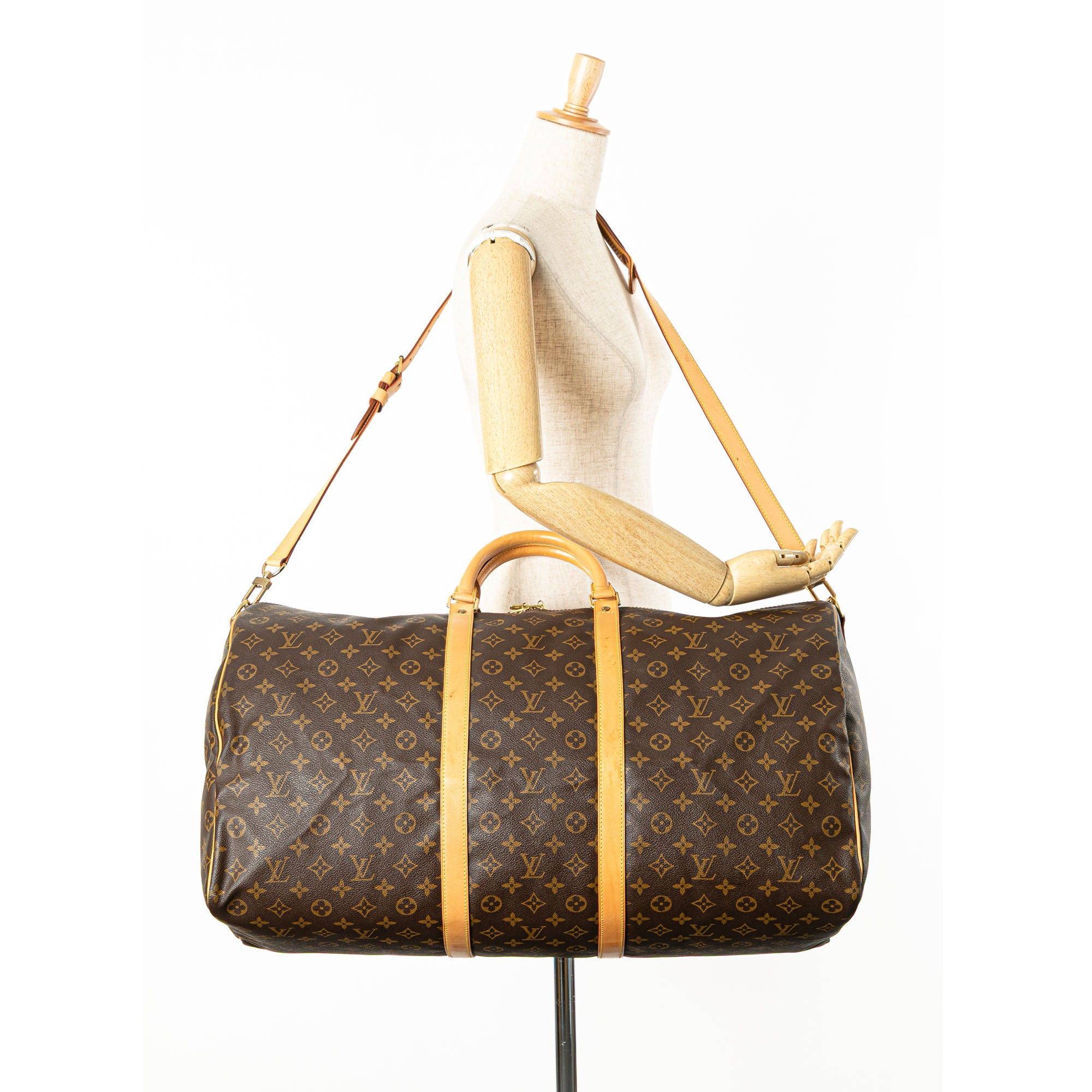 Louis Vuitton Louis Vuitton Monogram Keepall Bandouliere 60 Brown Size ONE SIZE - 11 Thumbnail