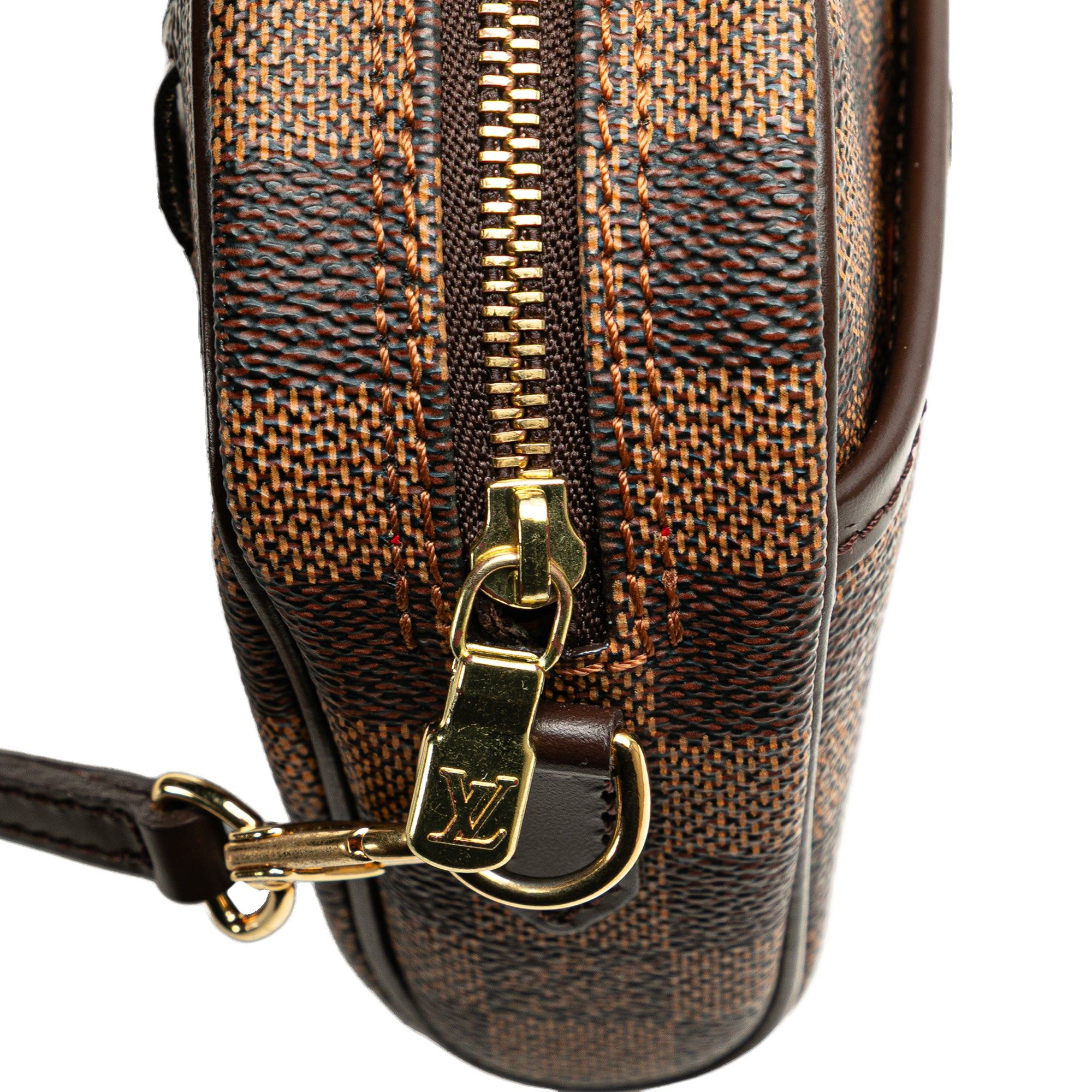 Louis Vuitton Louis Vuitton Damier Ebene Ipanema Pochette Brown Size ONE SIZE - 7 Thumbnail
