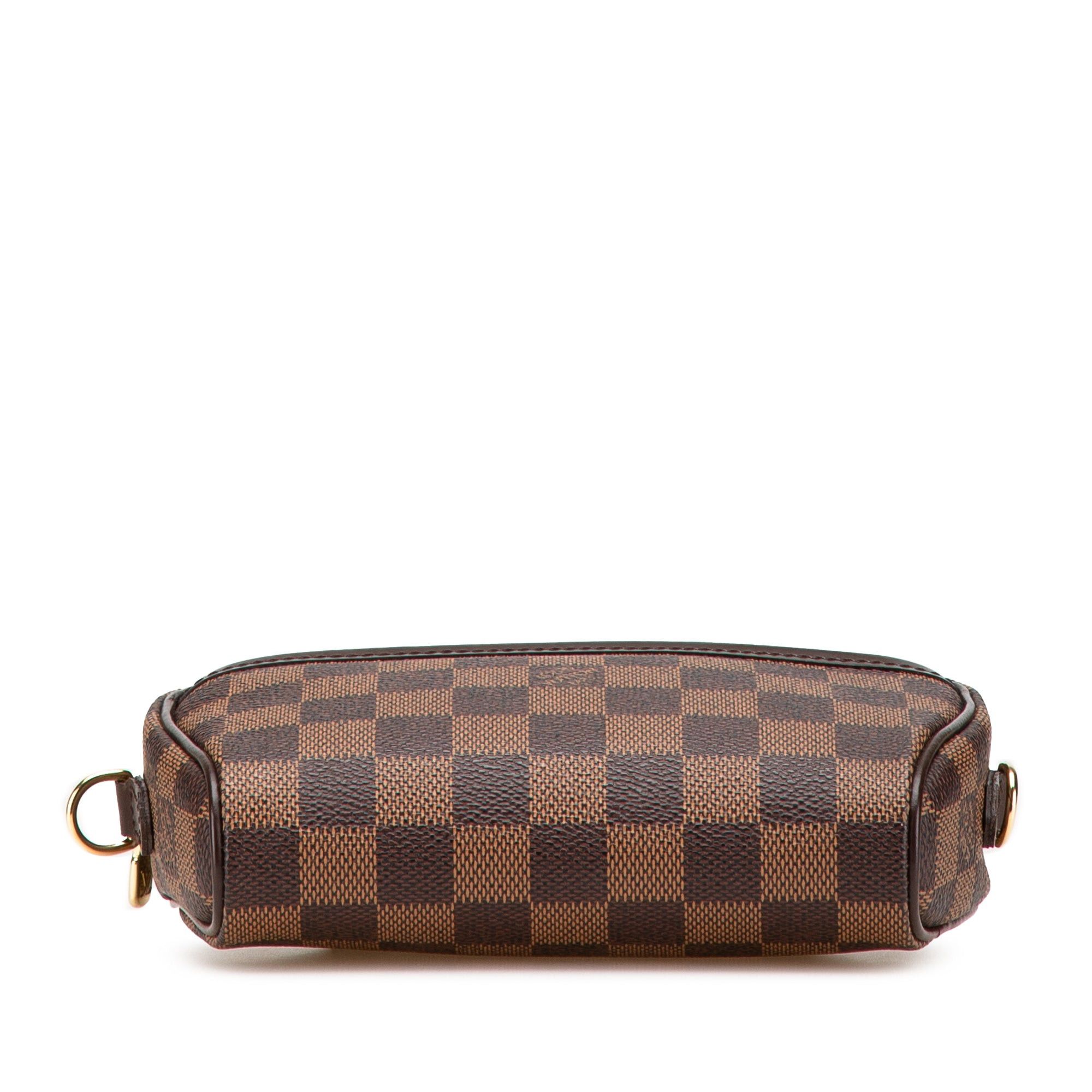 Louis Vuitton Louis Vuitton Damier Ebene Ipanema Pochette Brown Size ONE SIZE - 3 Thumbnail
