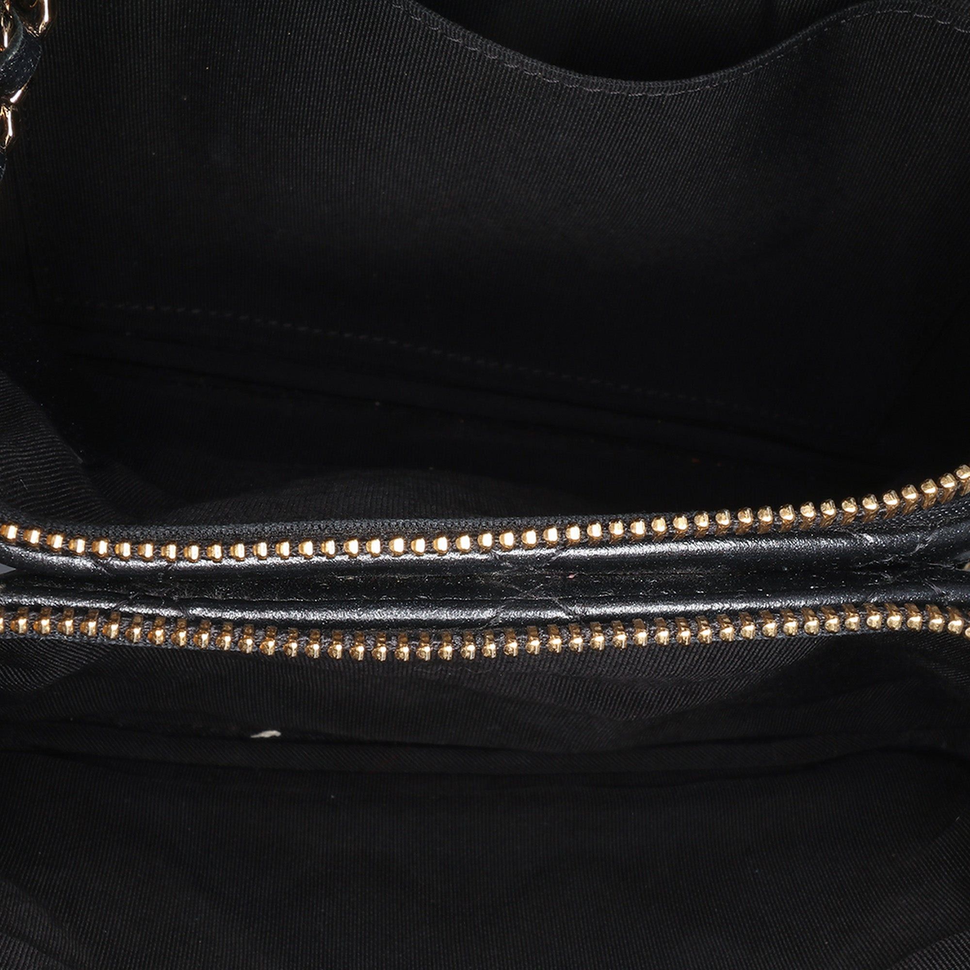 Chanel Chanel Quilted Lambskin Double Case with Chain Black Size ONE SIZE - 4 Thumbnail