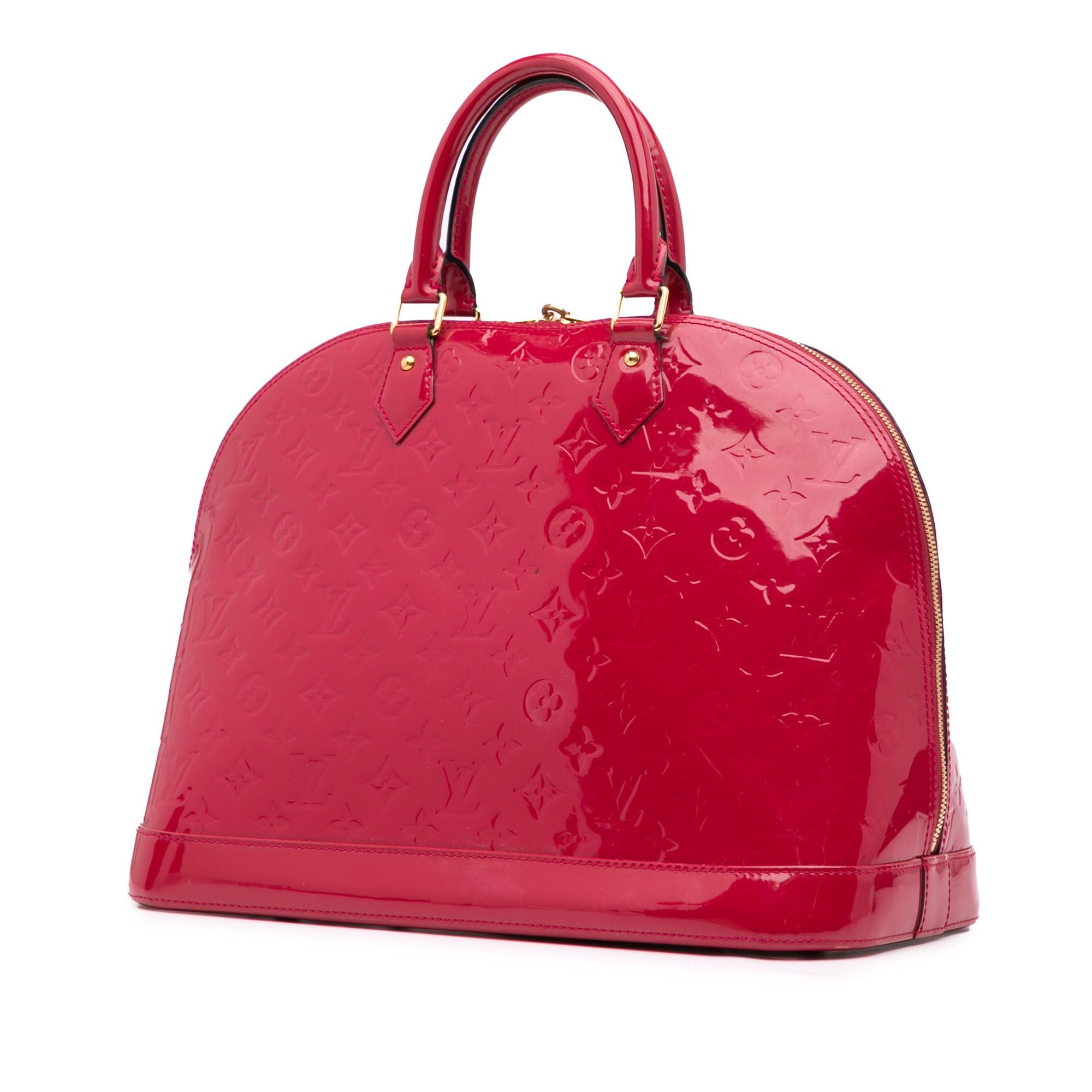 Louis Vuitton Louis Vuitton Monogram Vernis Alma GM Red Size ONE SIZE - 2 Thumbnail