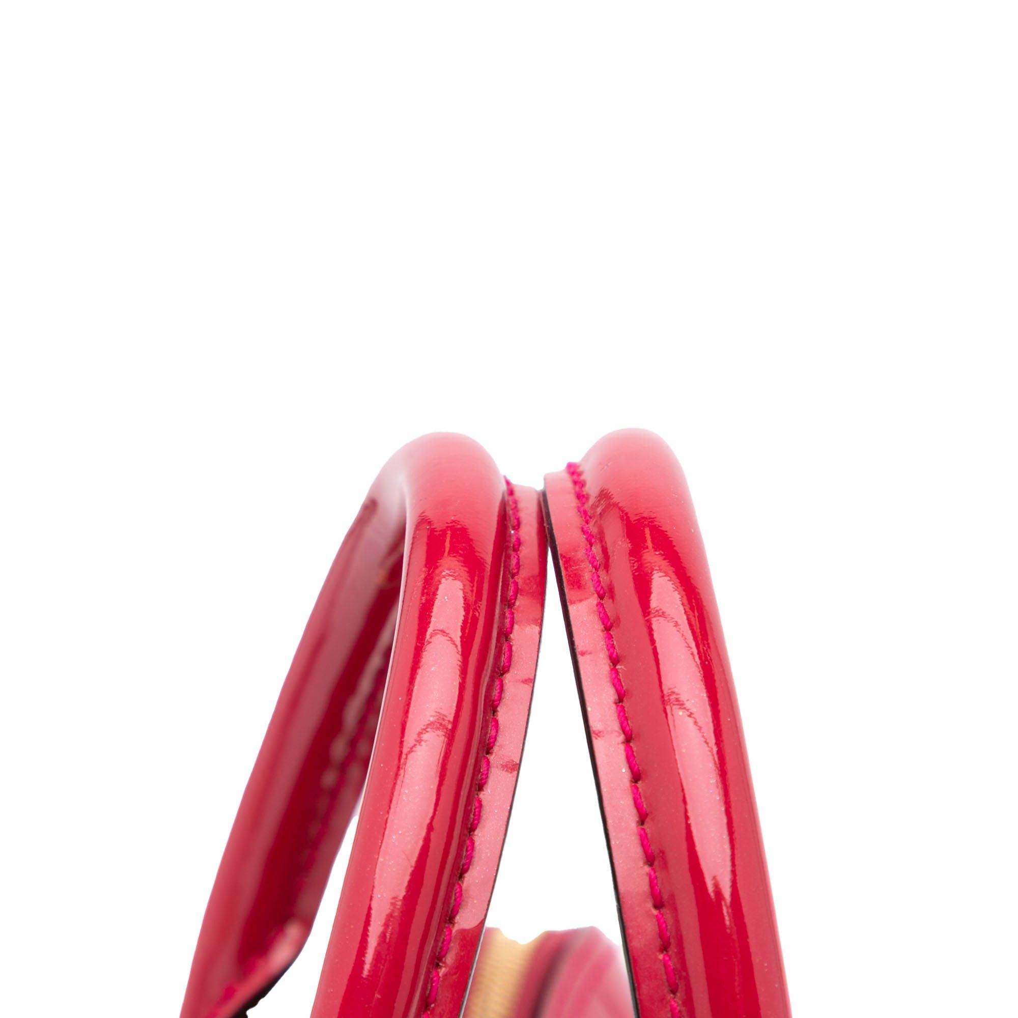 Louis Vuitton Louis Vuitton Monogram Vernis Alma GM Red Size ONE SIZE - 9 Thumbnail