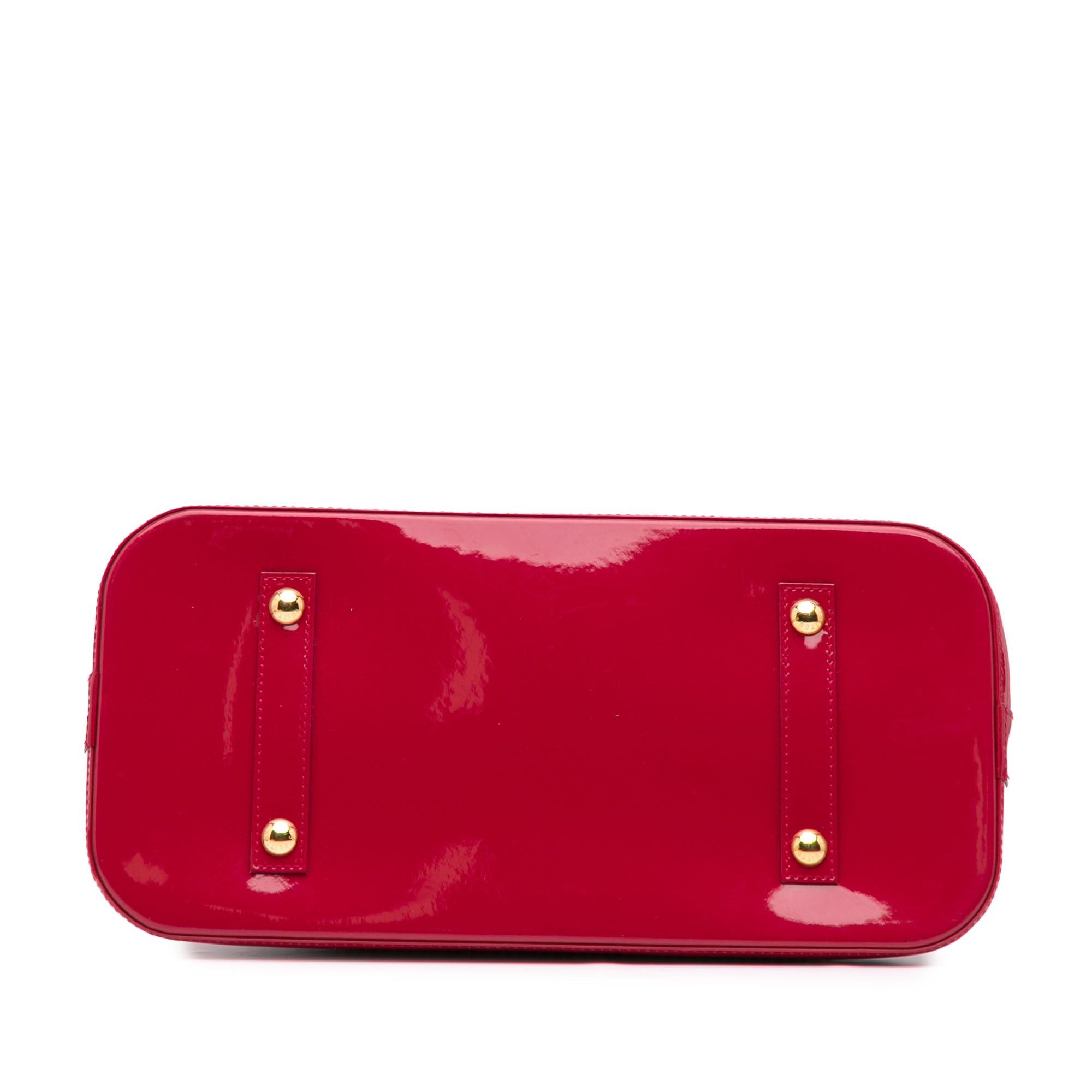 Louis Vuitton Louis Vuitton Monogram Vernis Alma GM Red Size ONE SIZE - 3 Thumbnail