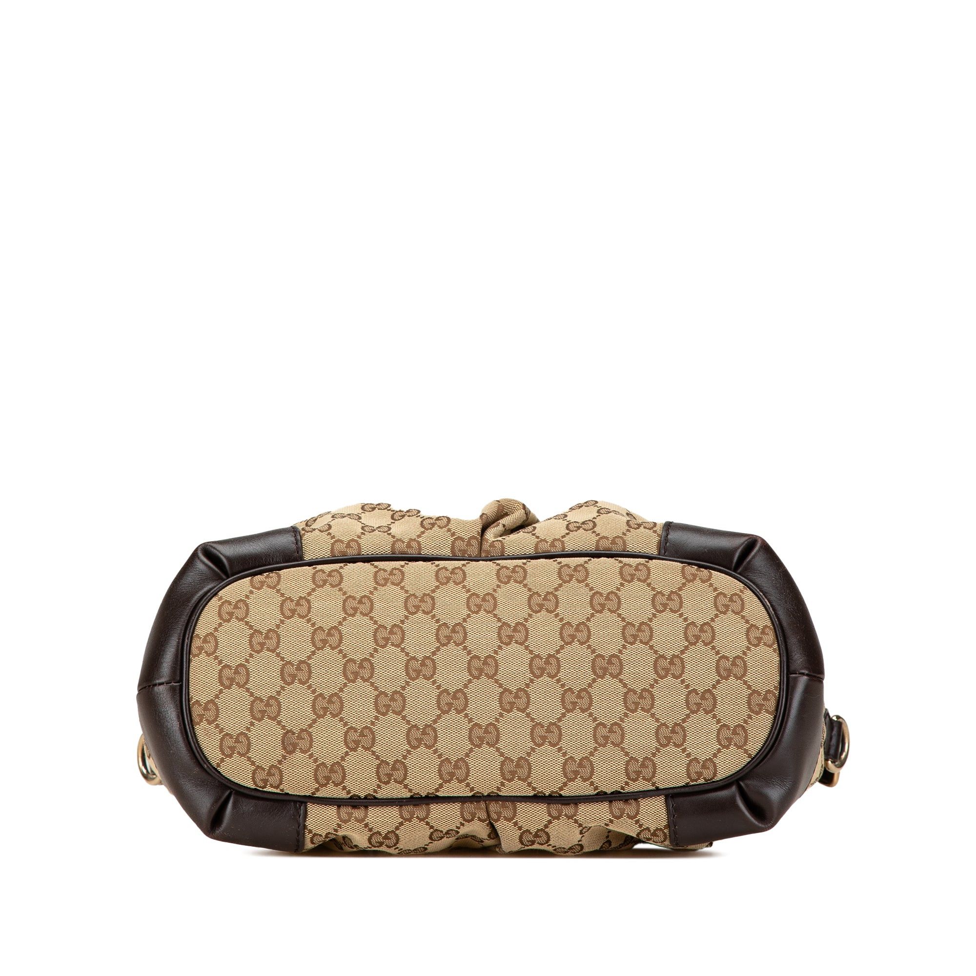 Gucci Gucci GG Canvas Sukey Satchel Brown Size ONE SIZE - 3 Thumbnail