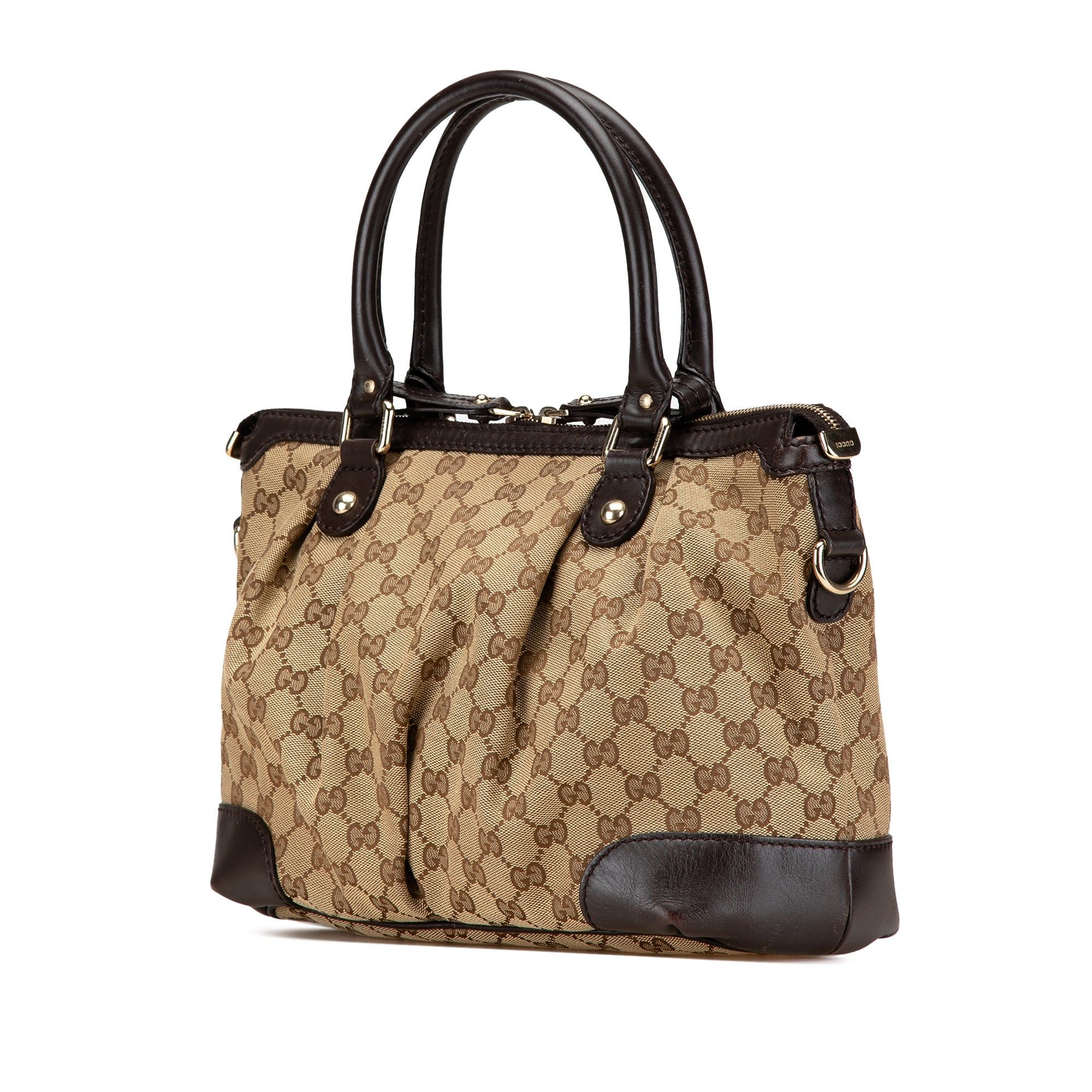 Gucci Gucci GG Canvas Sukey Satchel Brown Size ONE SIZE - 2 Thumbnail