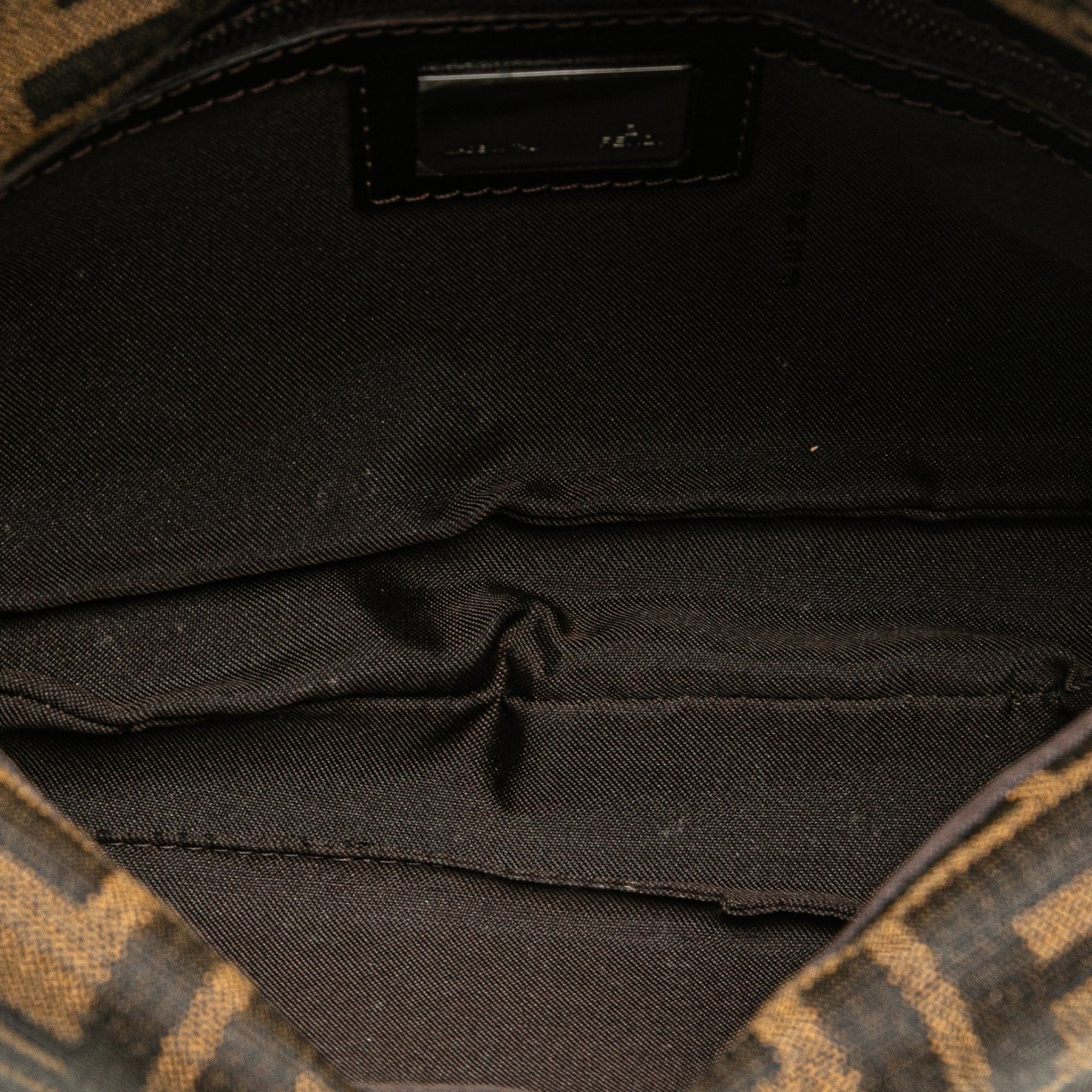 Fendi Fendi Zucca Canvas Double Flap Shoulder Bag Brown Size ONE SIZE - 4 Thumbnail
