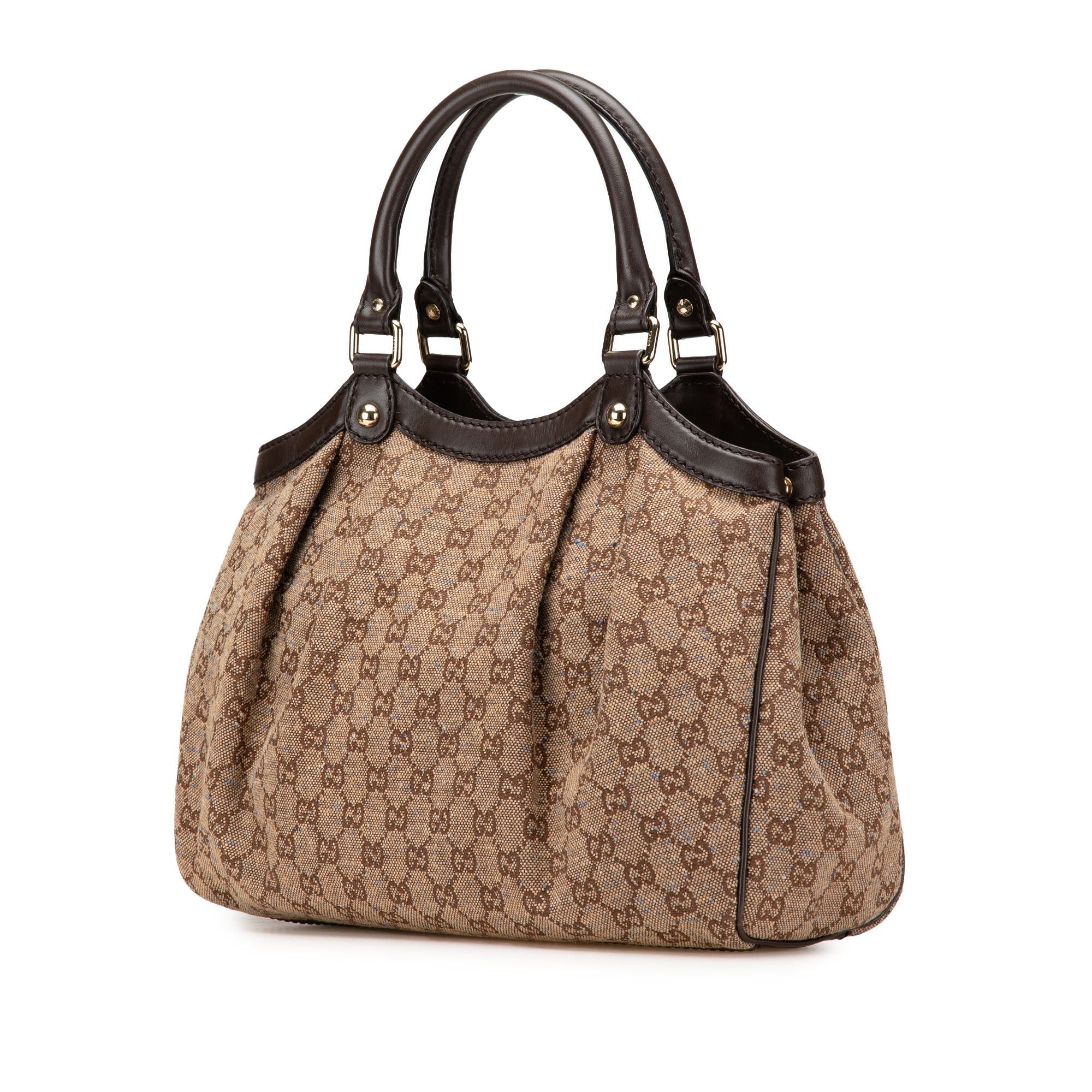 Gucci Gucci Medium GG Canvas Sukey Tote Brown Size ONE SIZE - 2 Thumbnail