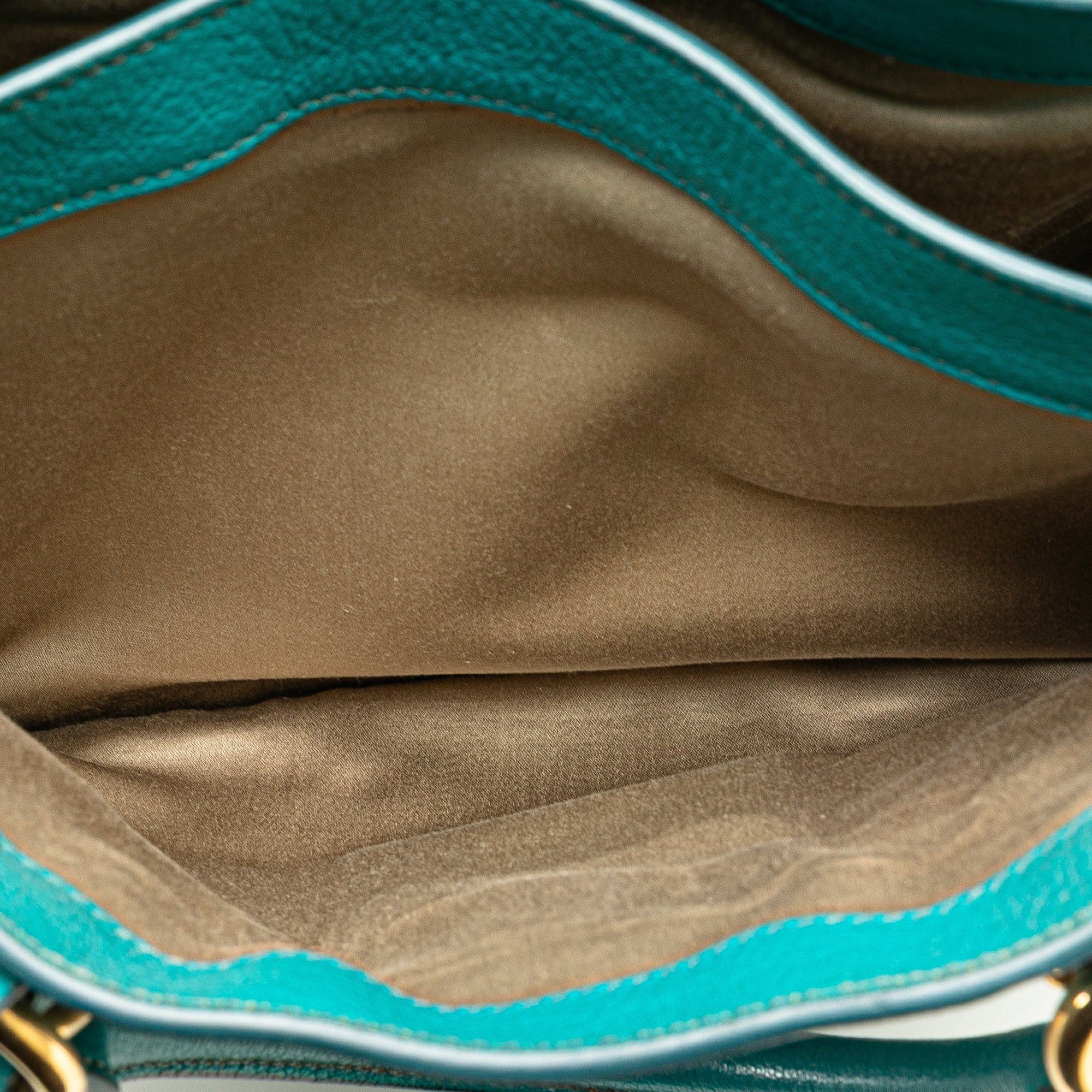 Miu Miu Miu Miu Goatskin Madras Satchel Blue Size ONE SIZE - 5 Thumbnail