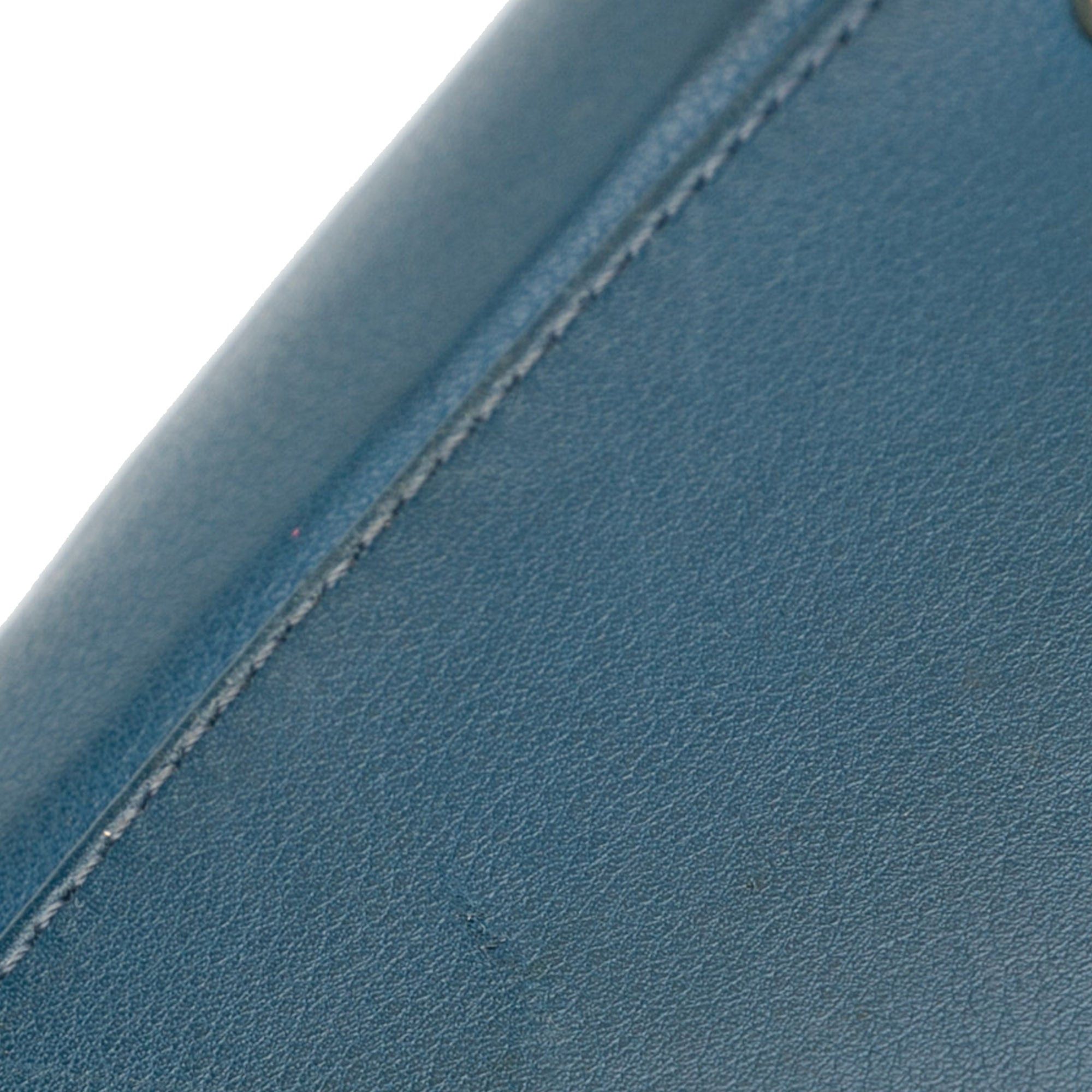 Chanel Chanel CC Chevron Calfskin Statement Shopping Tote Blue Size ONE SIZE - 19 Thumbnail