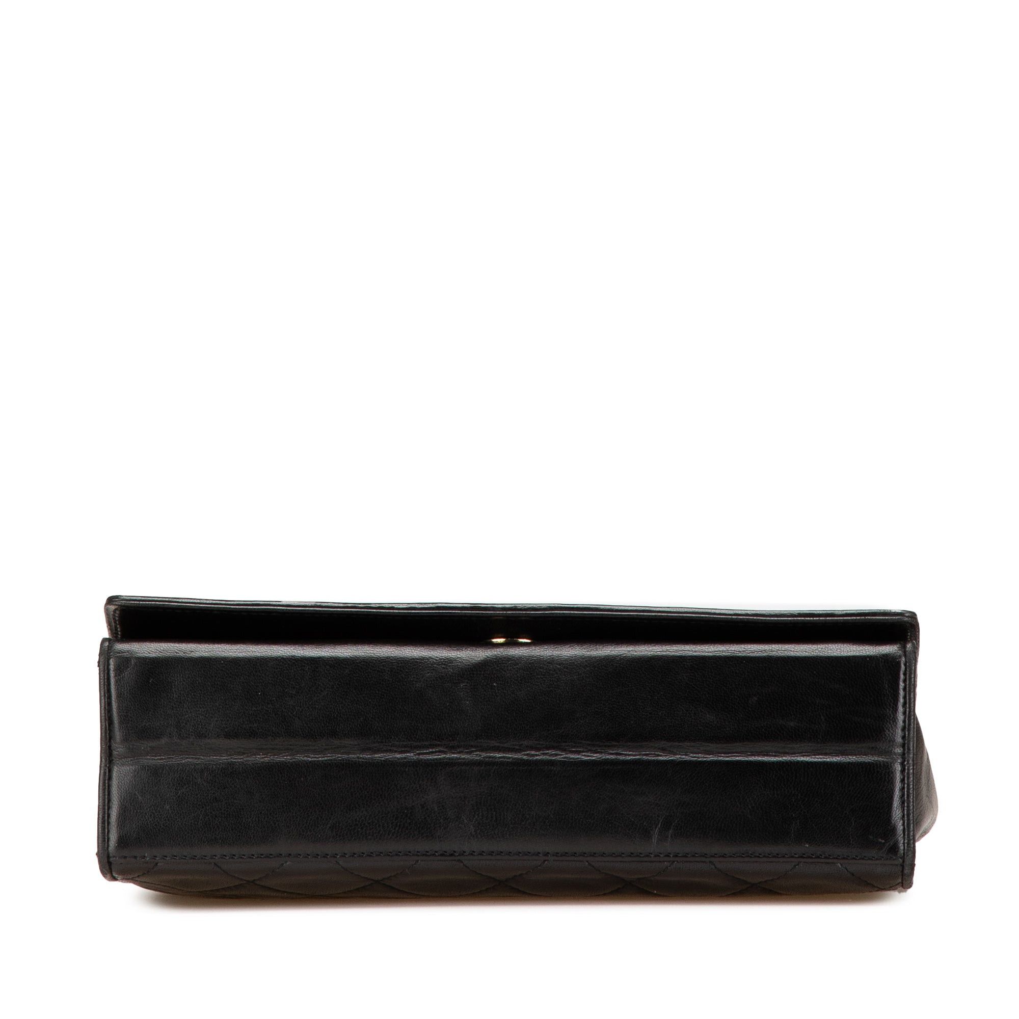 Chanel Chanel CC Quilted Lambskin Full Flap Black Size ONE SIZE - 3 Thumbnail