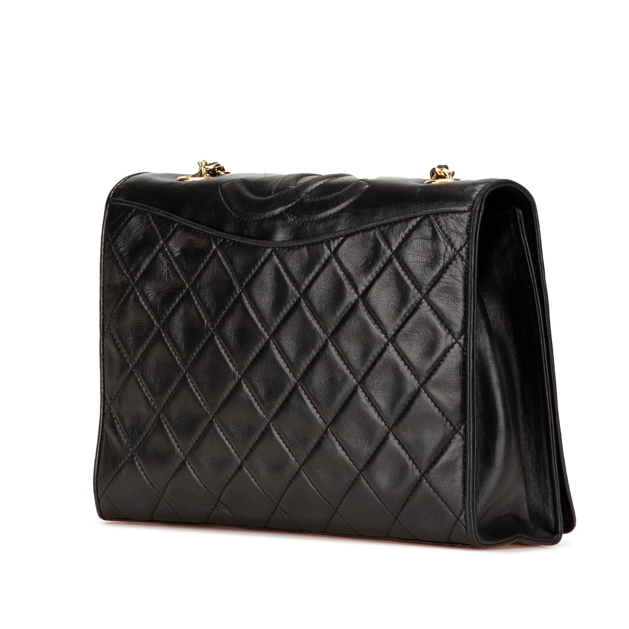 Chanel Chanel CC Quilted Lambskin Full Flap Black Size ONE SIZE - 2 Thumbnail