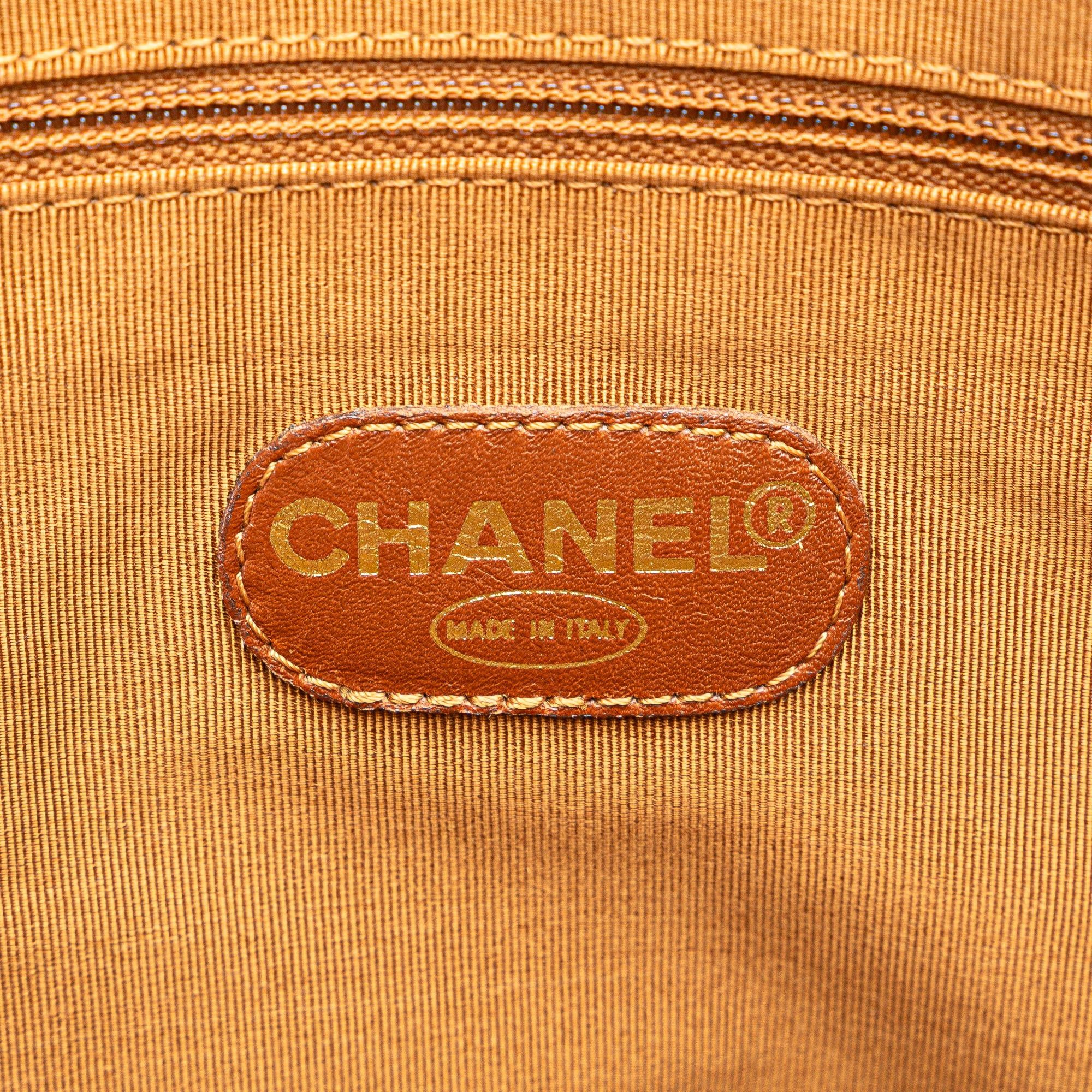 Chanel Chanel Caviar Logo Chain Tote Brown Size ONE SIZE - 6 Thumbnail