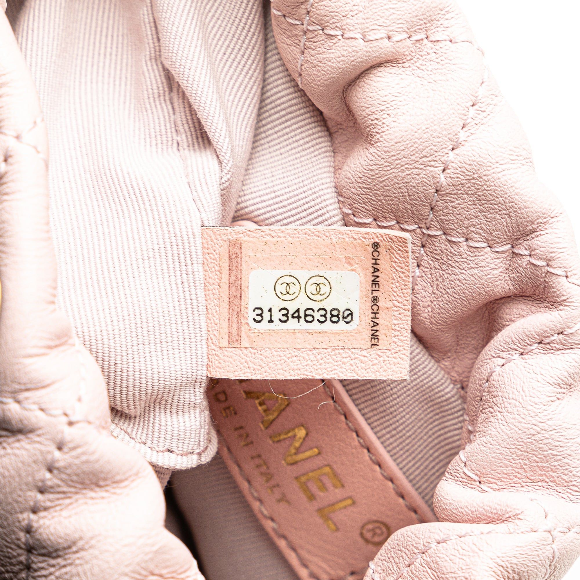 Chanel Chanel Mini Calfskin About Pearls Drawstring Bucket Bag Pink Size ONE SIZE - 6 Thumbnail