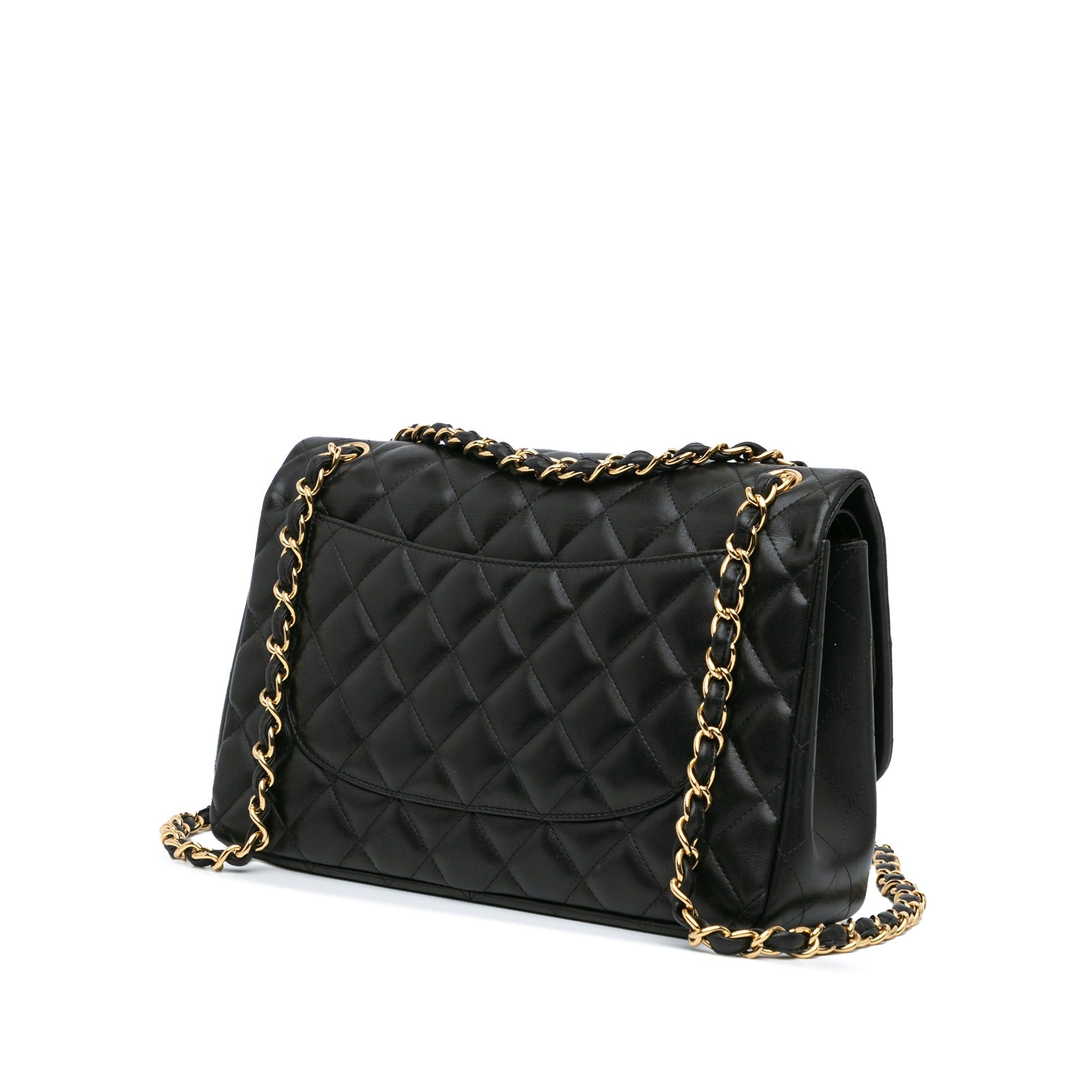 Chanel Chanel Jumbo Classic Lambskin Double Flap Black Size ONE SIZE - 2 Thumbnail