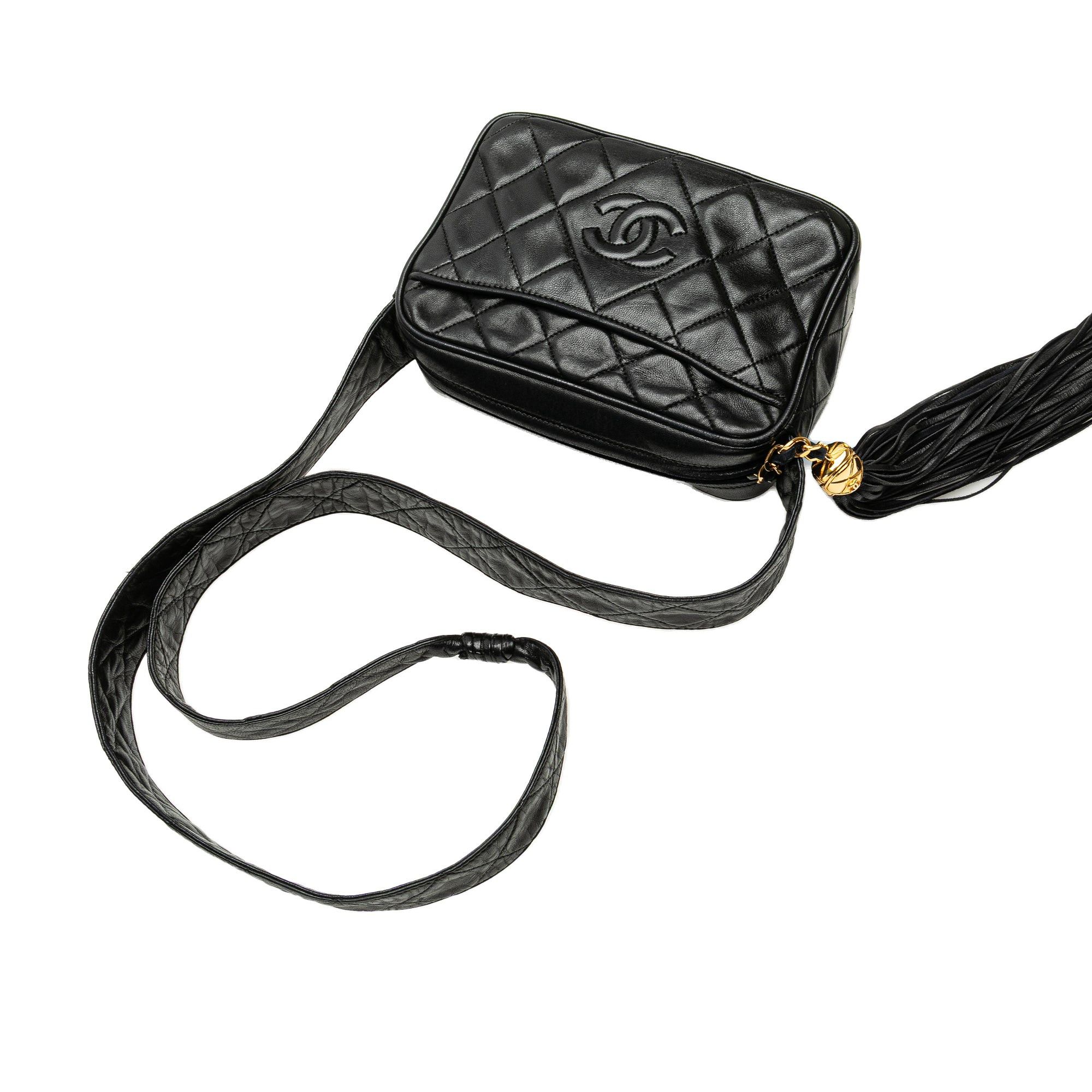 Chanel Chanel Mini CC Lambskin Tassel Camera Bag Black Size ONE SIZE - 10 Thumbnail