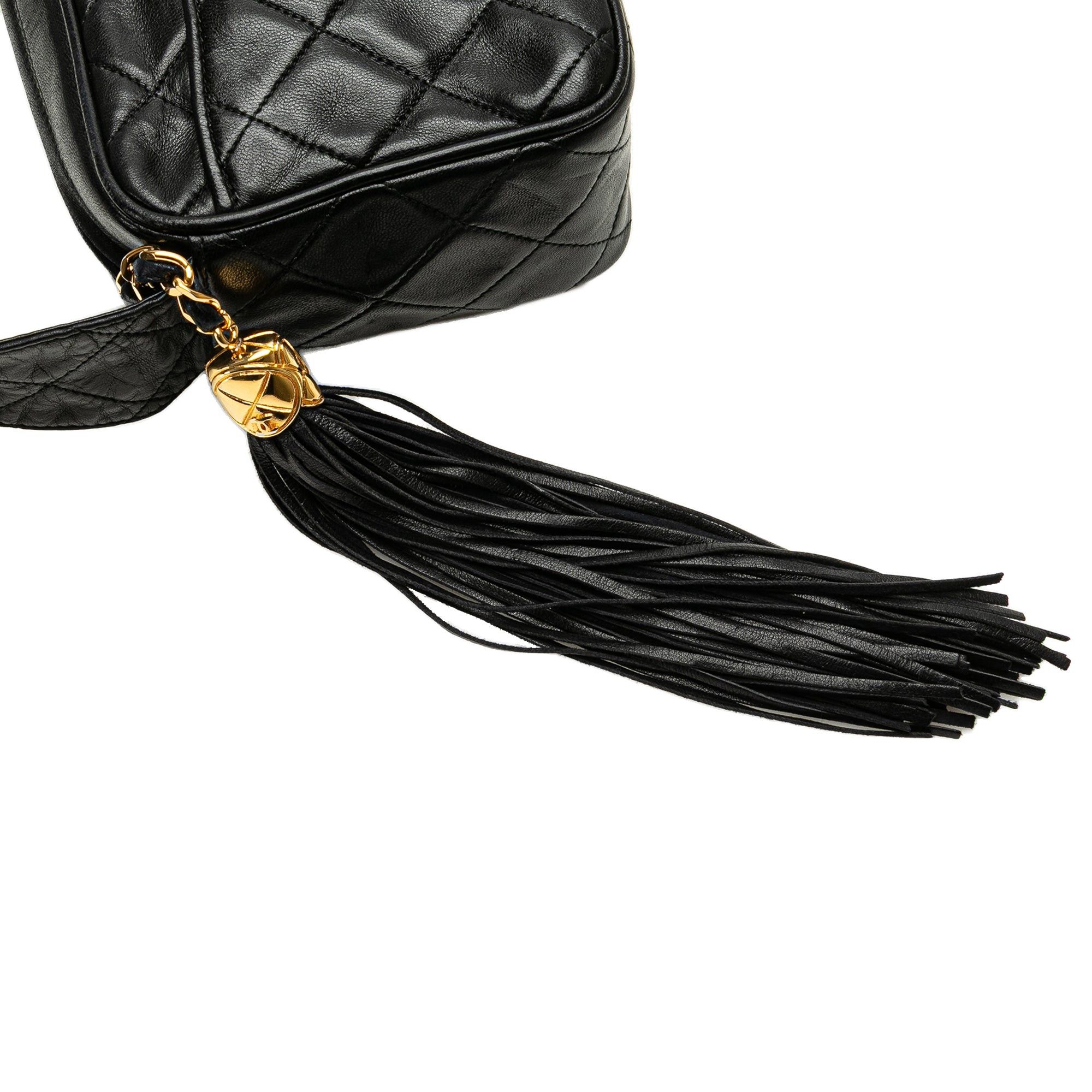 Chanel Chanel Mini CC Lambskin Tassel Camera Bag Black Size ONE SIZE - 11 Thumbnail