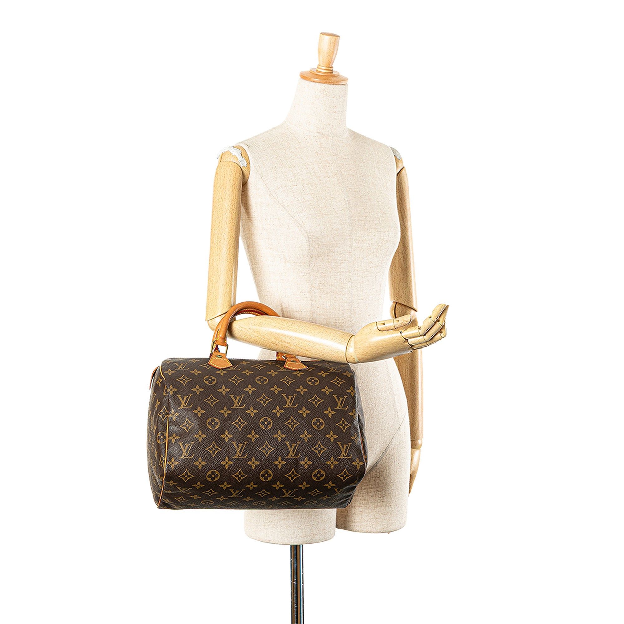Louis Vuitton Louis Vuitton Monogram Speedy 30 Brown Size ONE SIZE - 12 Thumbnail
