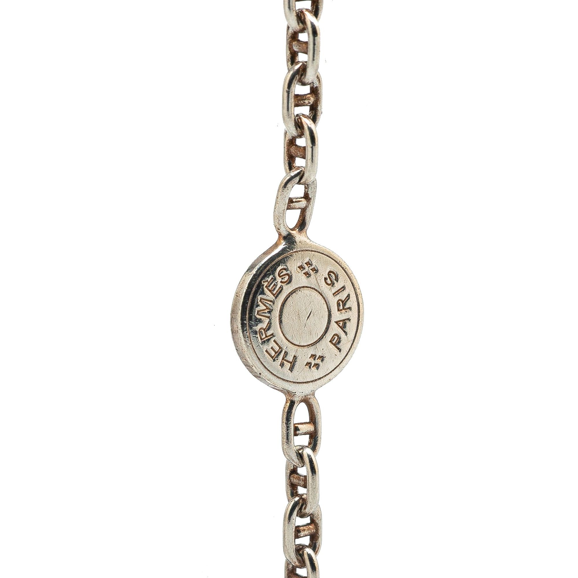 Hermes Hermès Sterling Silver Mini Chaine d'Ancre Necklace Silver Size ONE SIZE - 2 Thumbnail