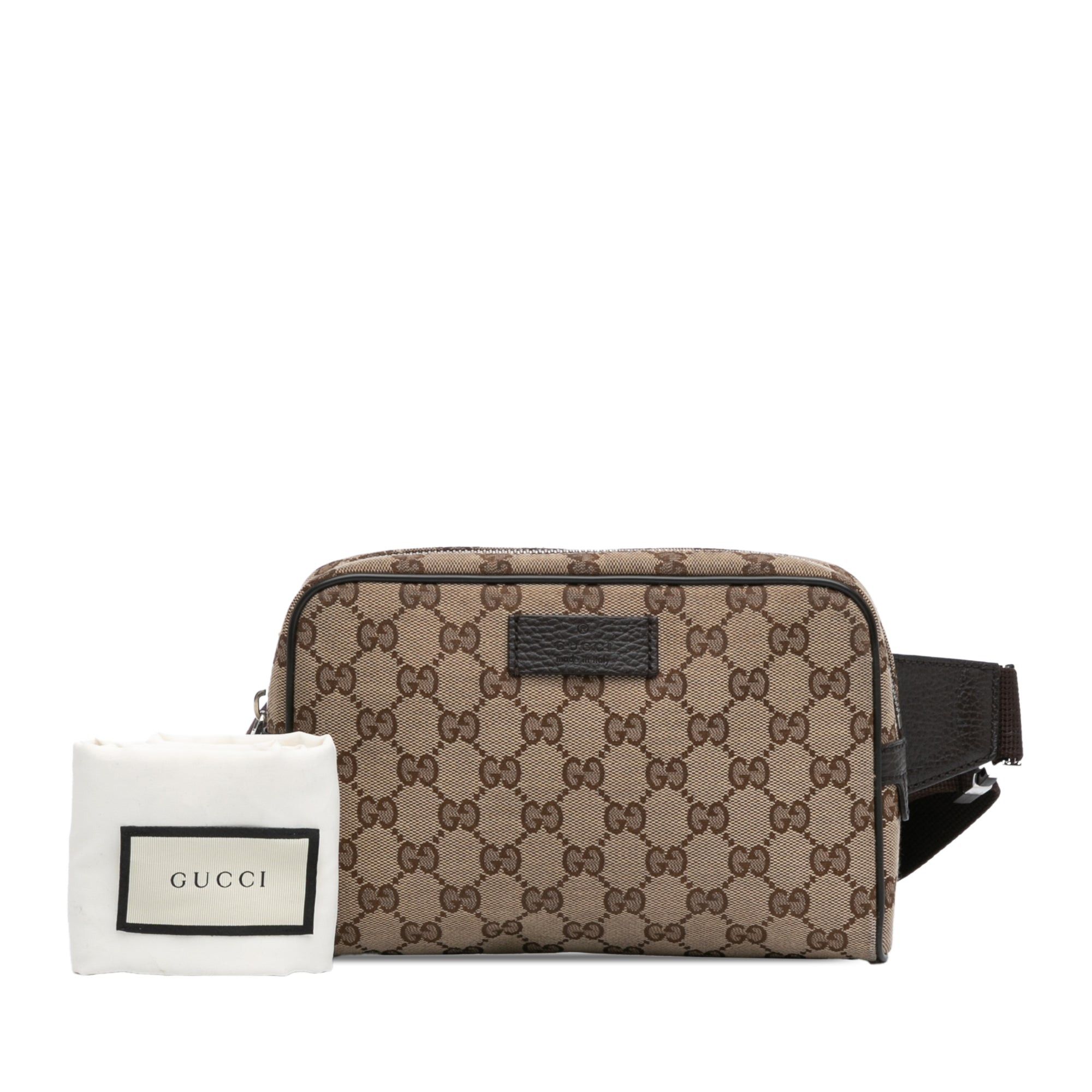 Gucci Gucci GG Canvas Belt Bag Brown Size ONE SIZE - 11 Thumbnail