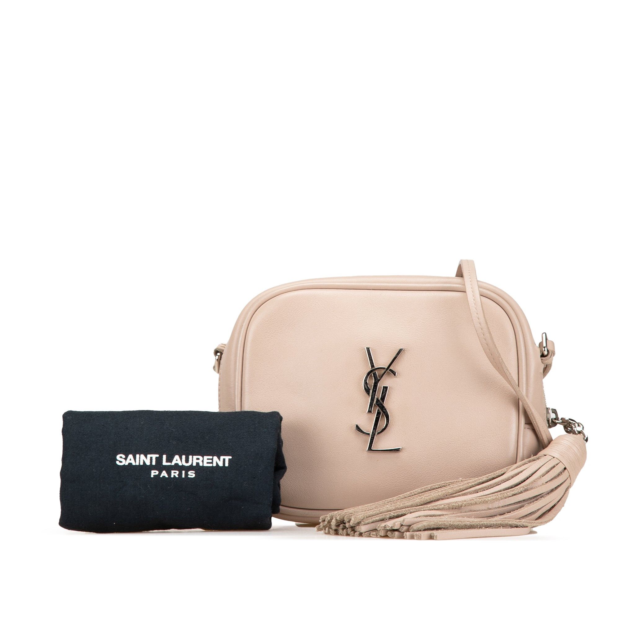Saint Laurent Paris Saint Laurent Nappa Monogram Blogger Bag Brown Size ONE SIZE - 8 Thumbnail
